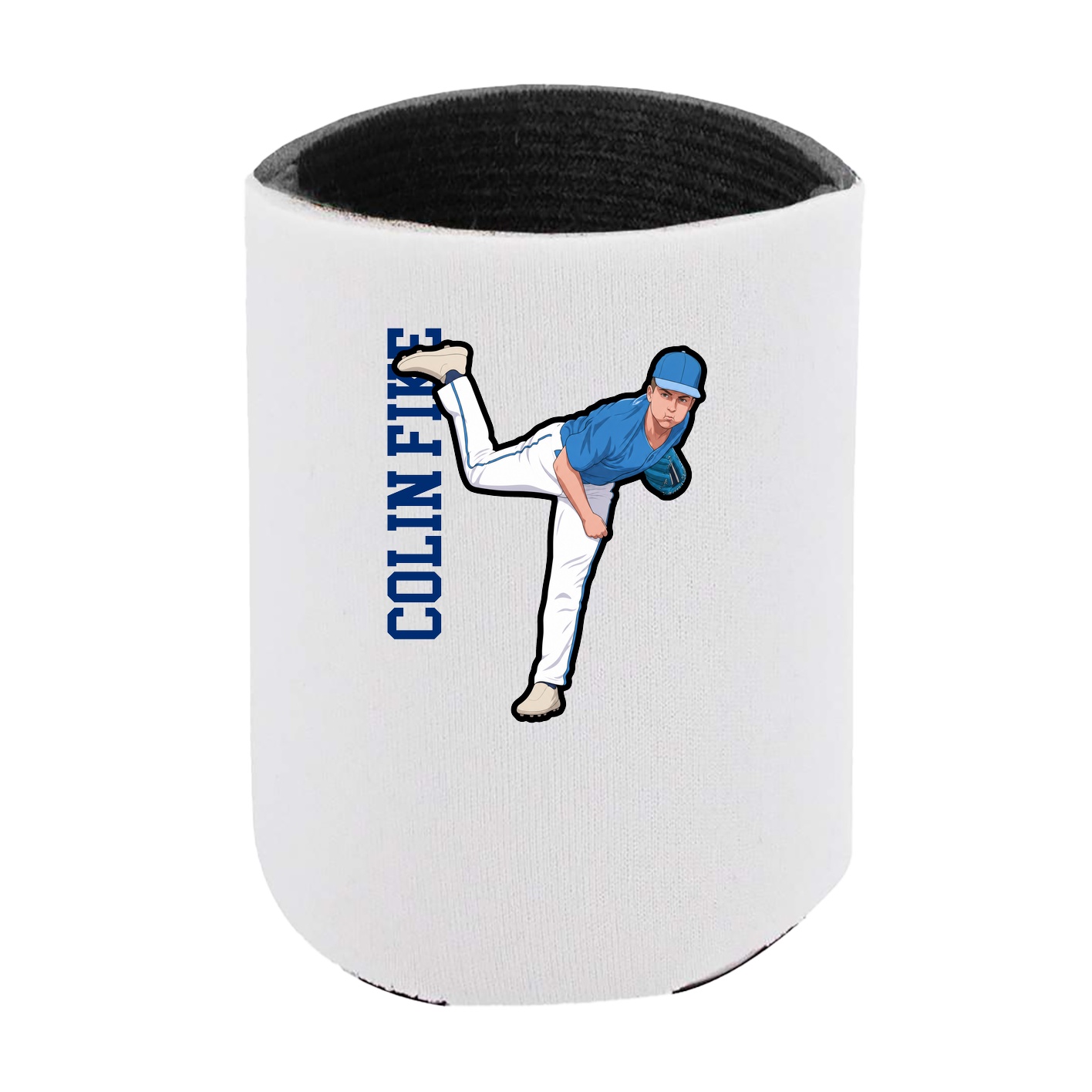 Can Holder — Name Vertical in White