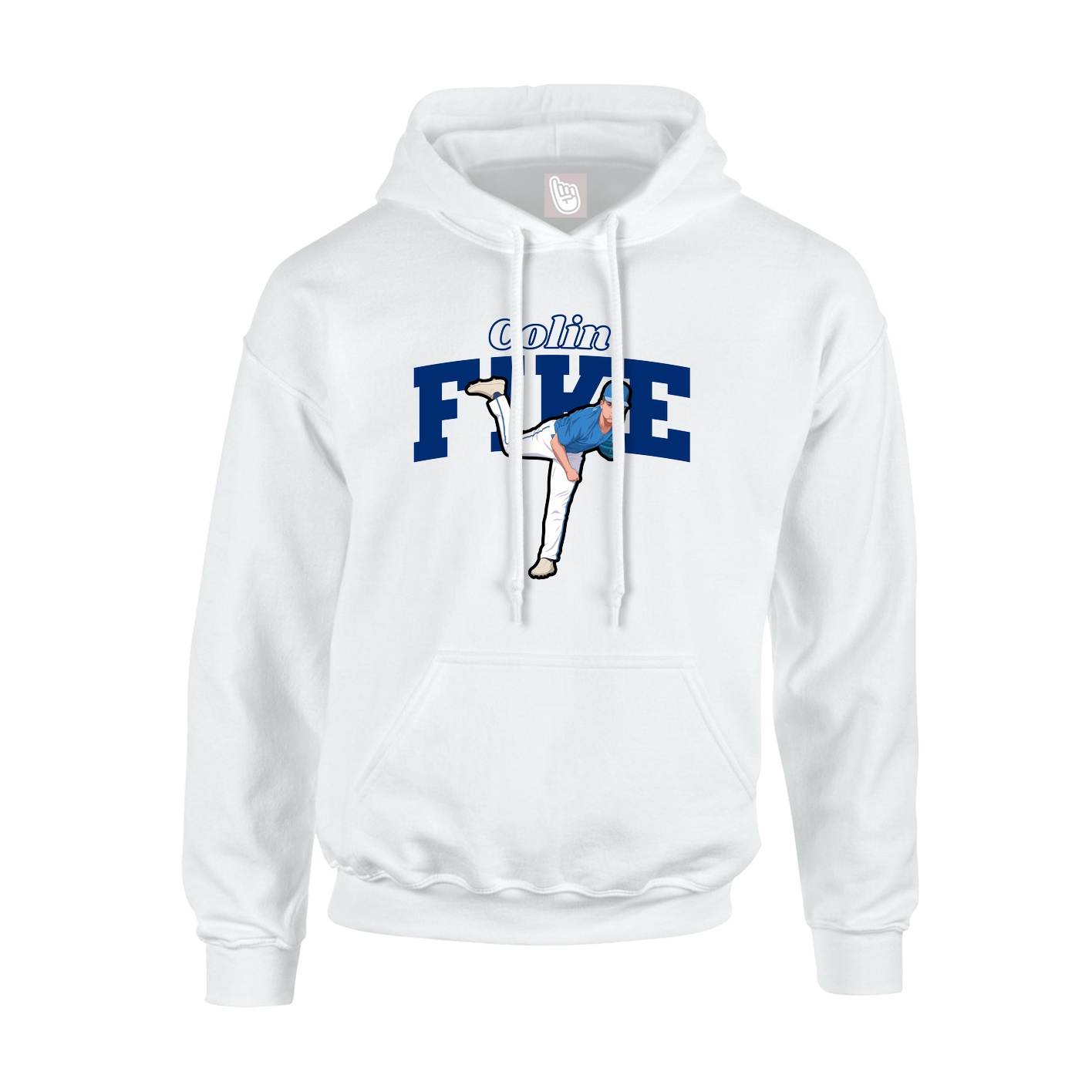 Hoodie — Name Arch in White