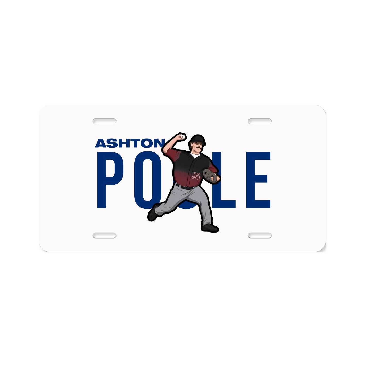License Plate — Player Name in Classic