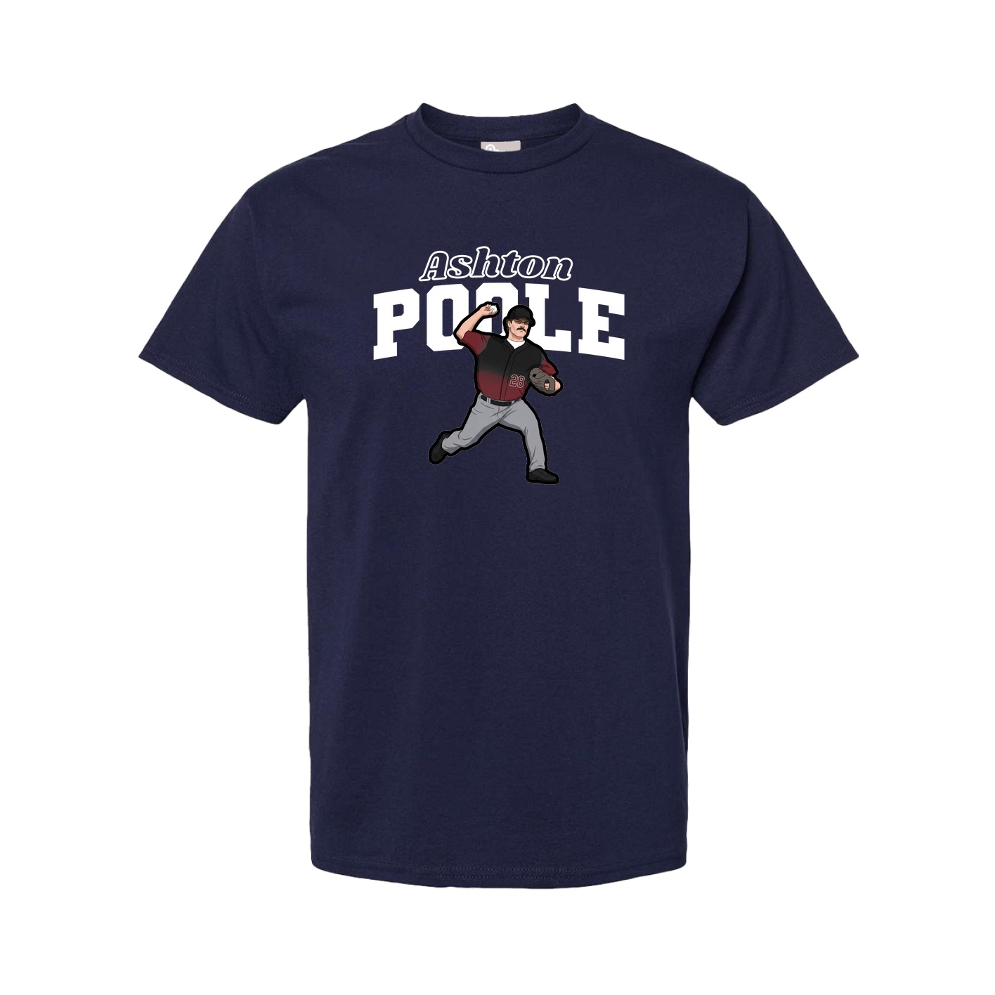 Youth Tee — Name Arch in Navy