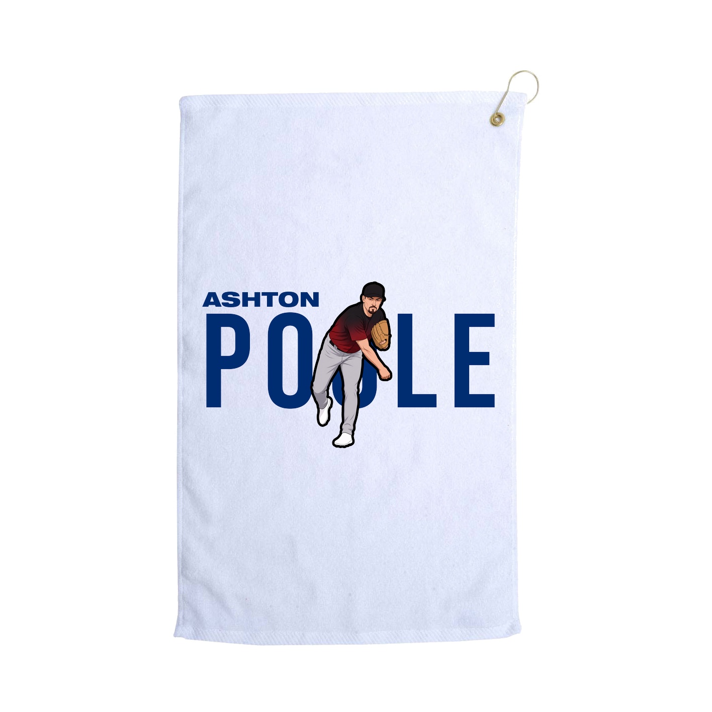 Golf Towel — Player Name in White