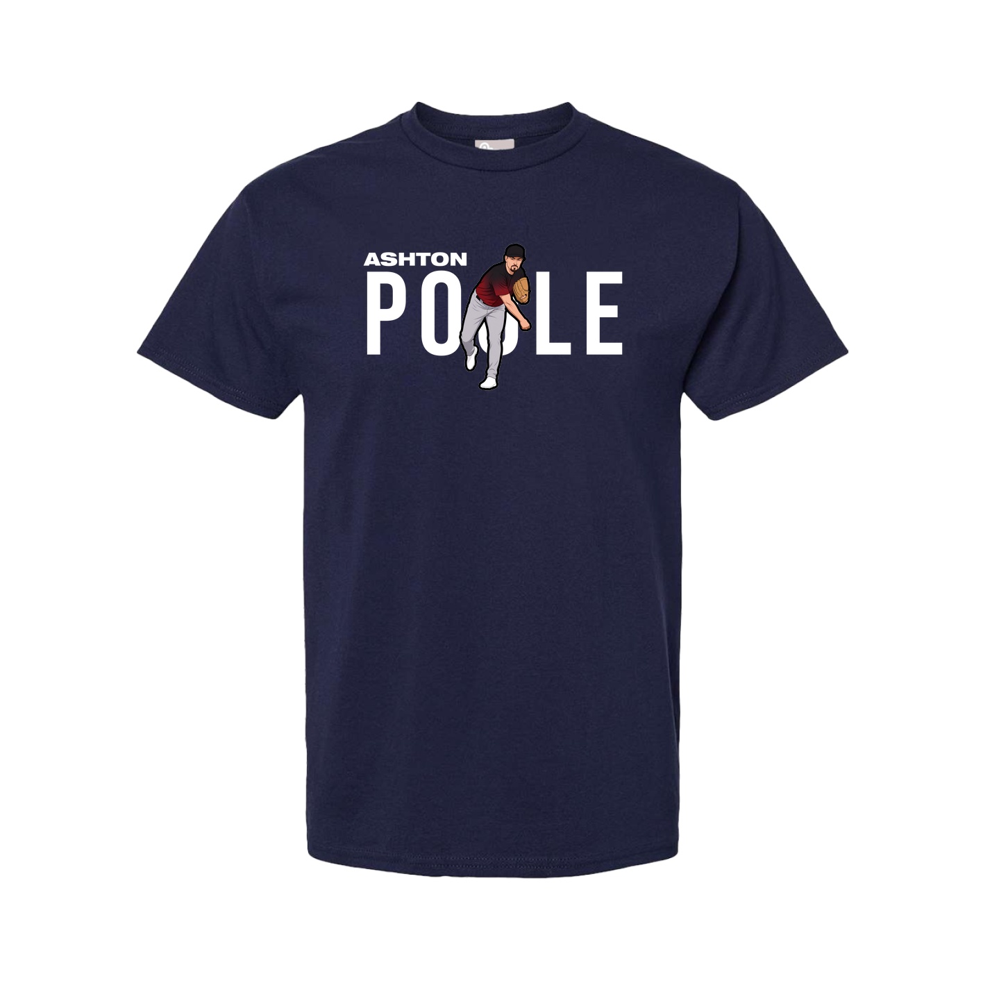 Tee — Player Name in Navy