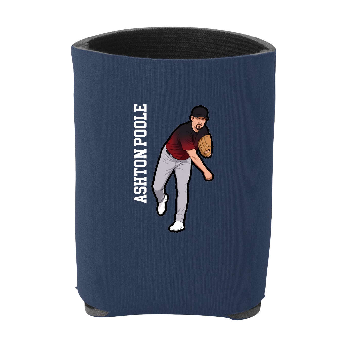 Can Holder — Name Vertical in Navy