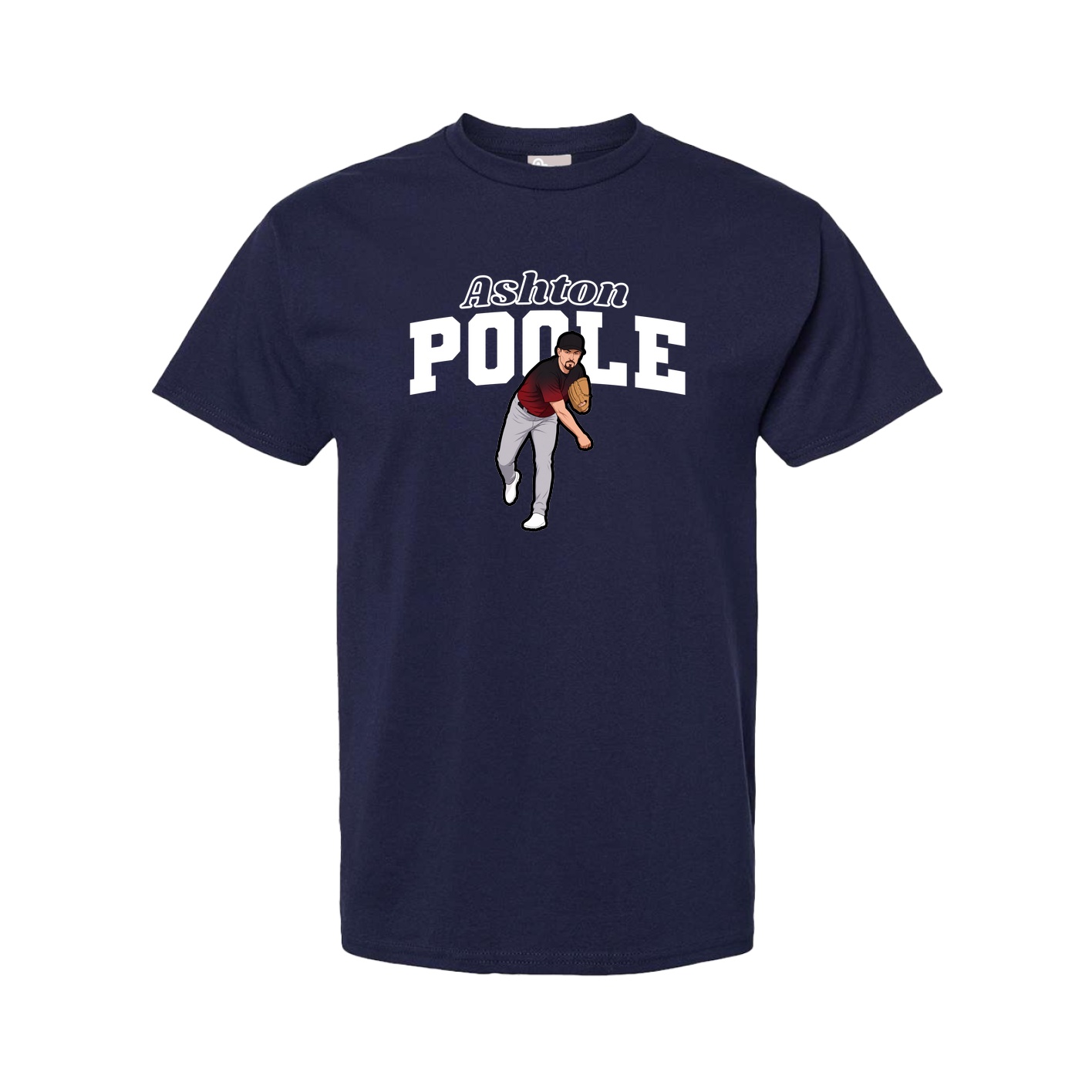 Youth Tee — Name Arch in Navy