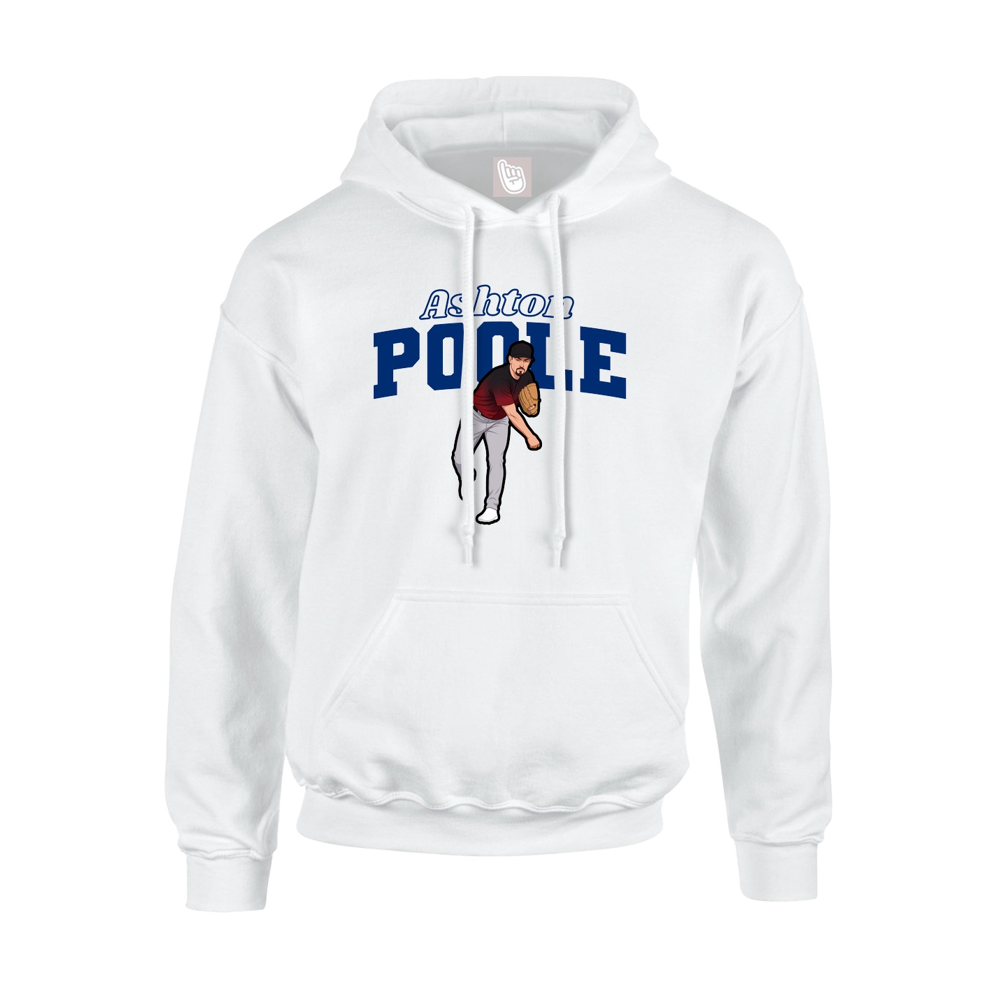 Hoodie — Name Arch in White
