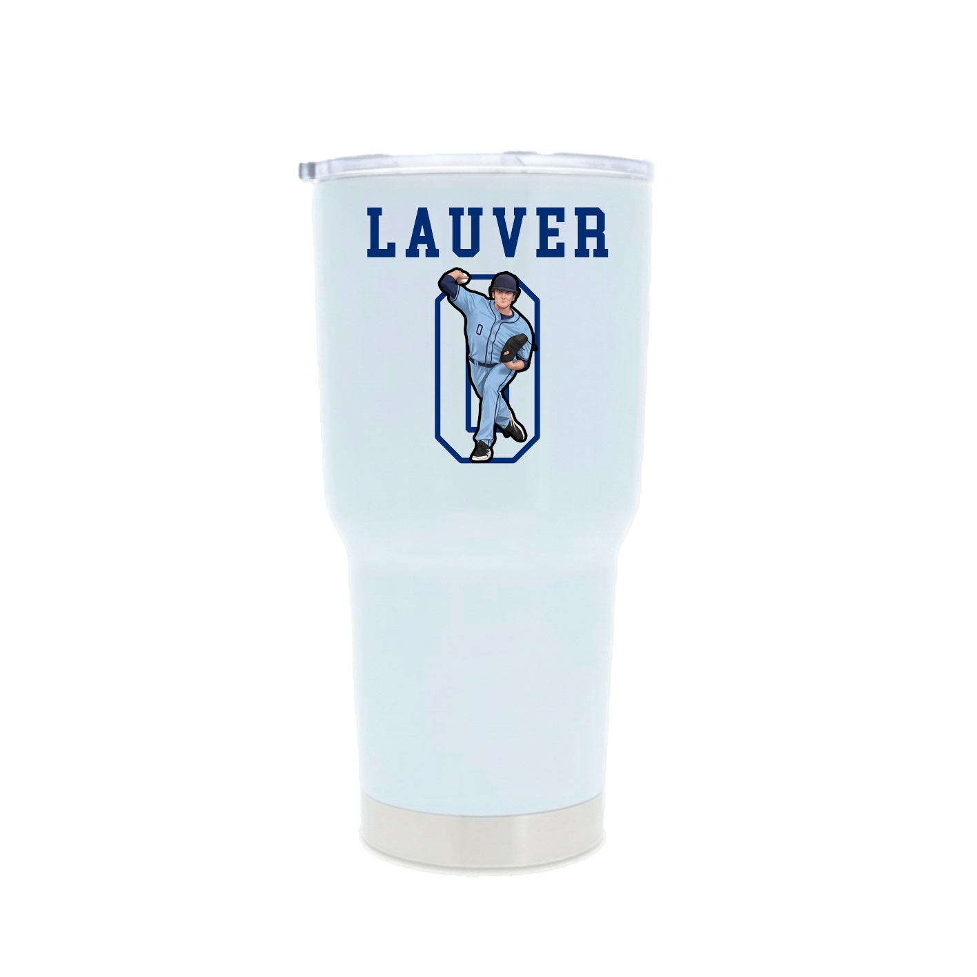30oz Stainless Steel Tumbler — Shirsey in White