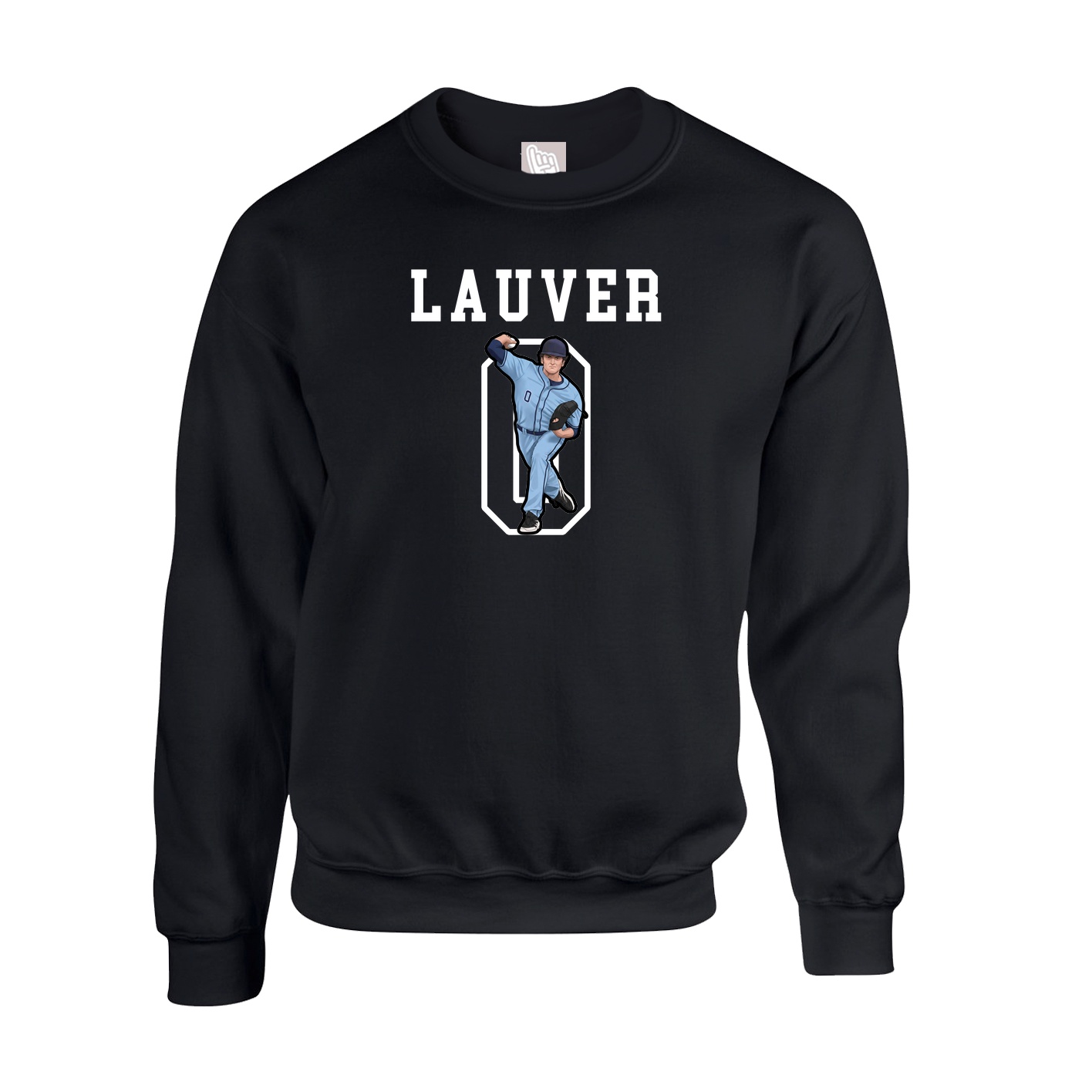 Fleece Crew — Shirsey in Black