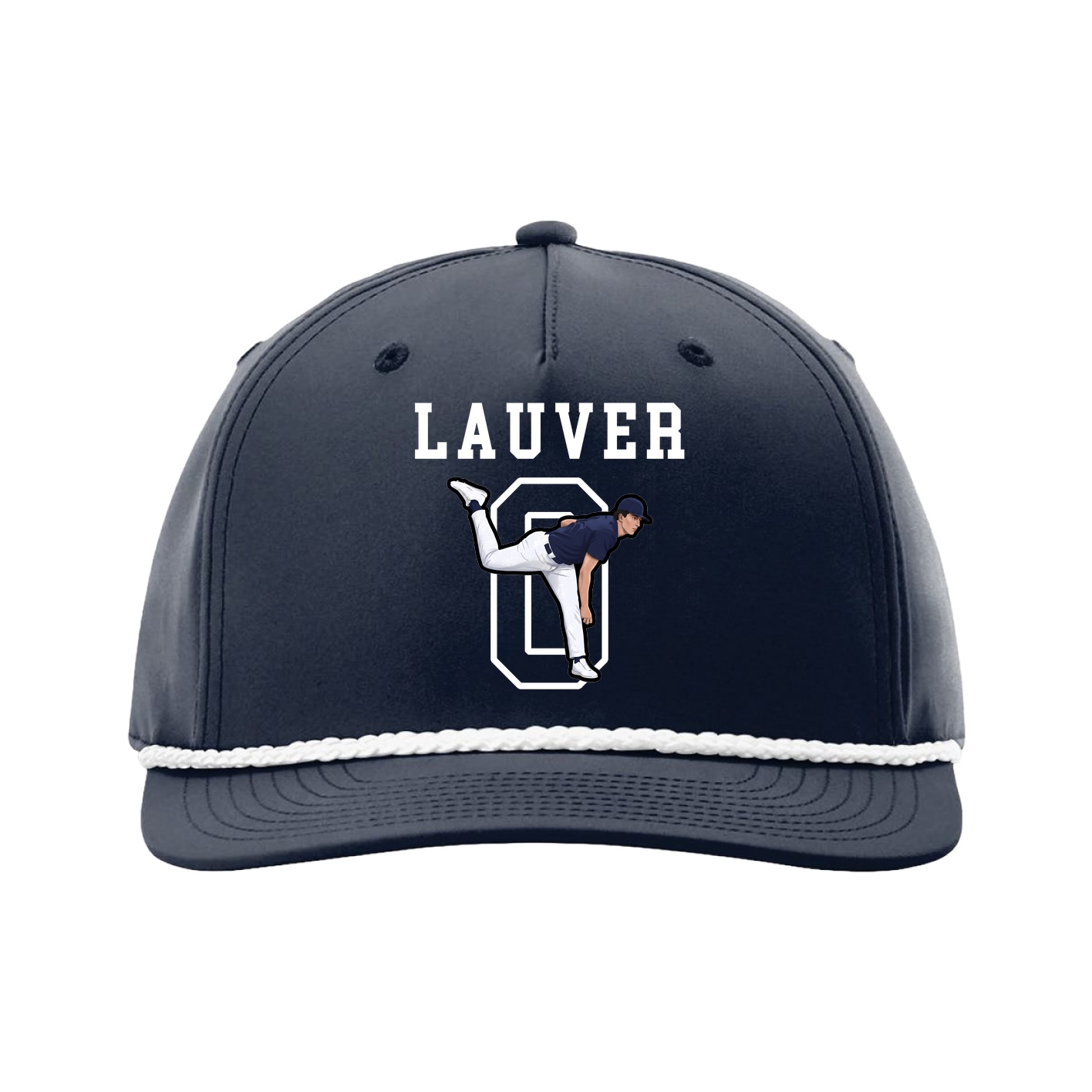 Five-Panel Classic Rope Cap — Shirsey in Navy