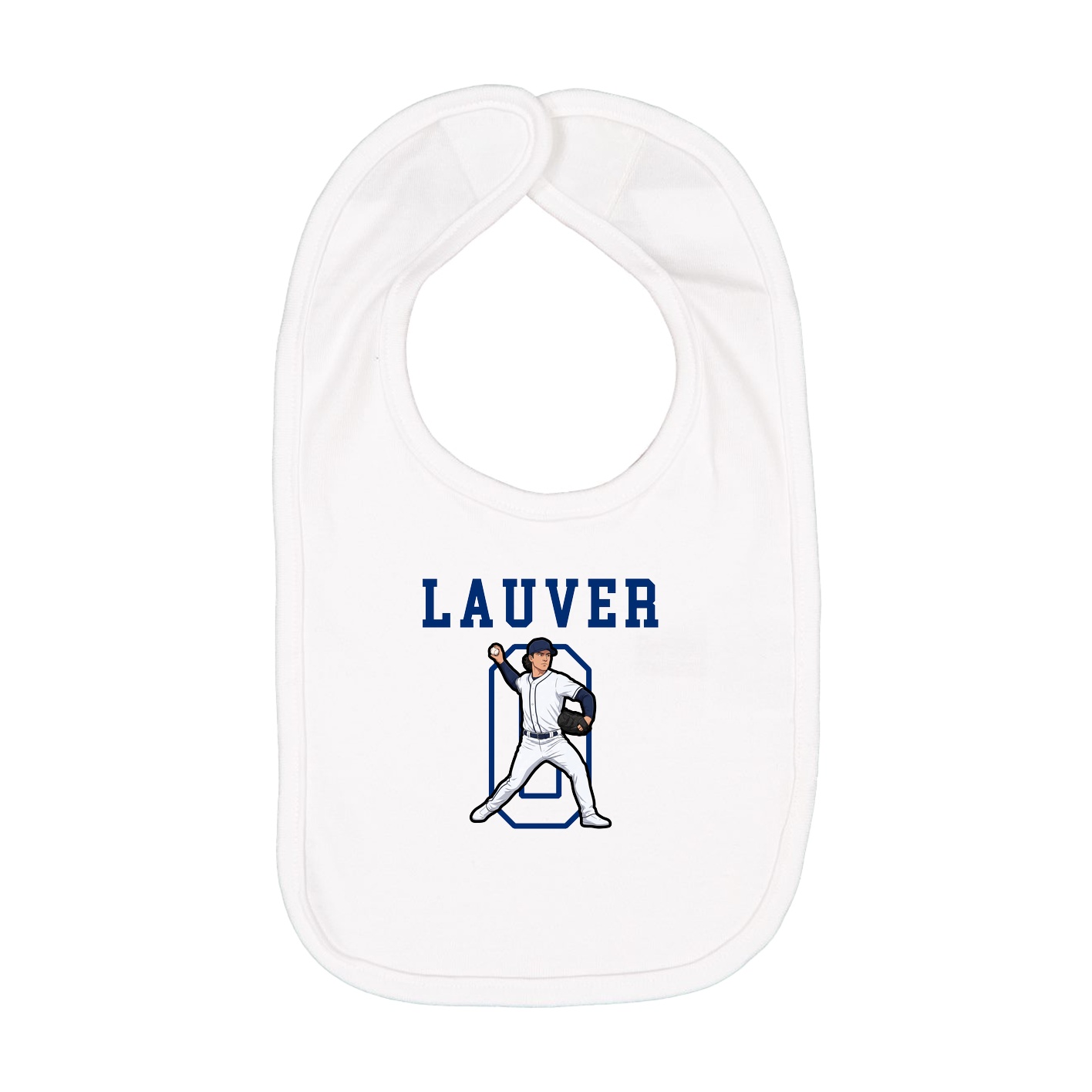 Infant Bib — Shirsey in White
