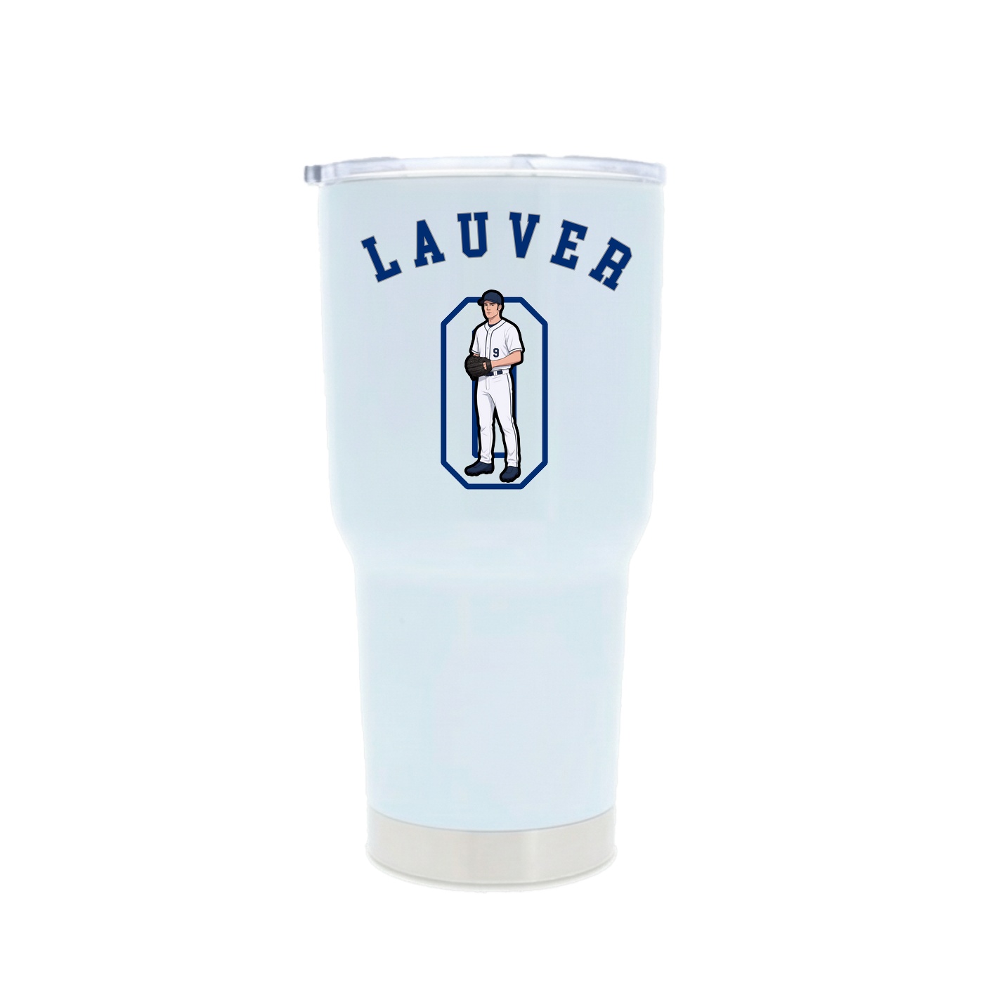 30oz Stainless Steel Tumbler — Shirsey Arch in White