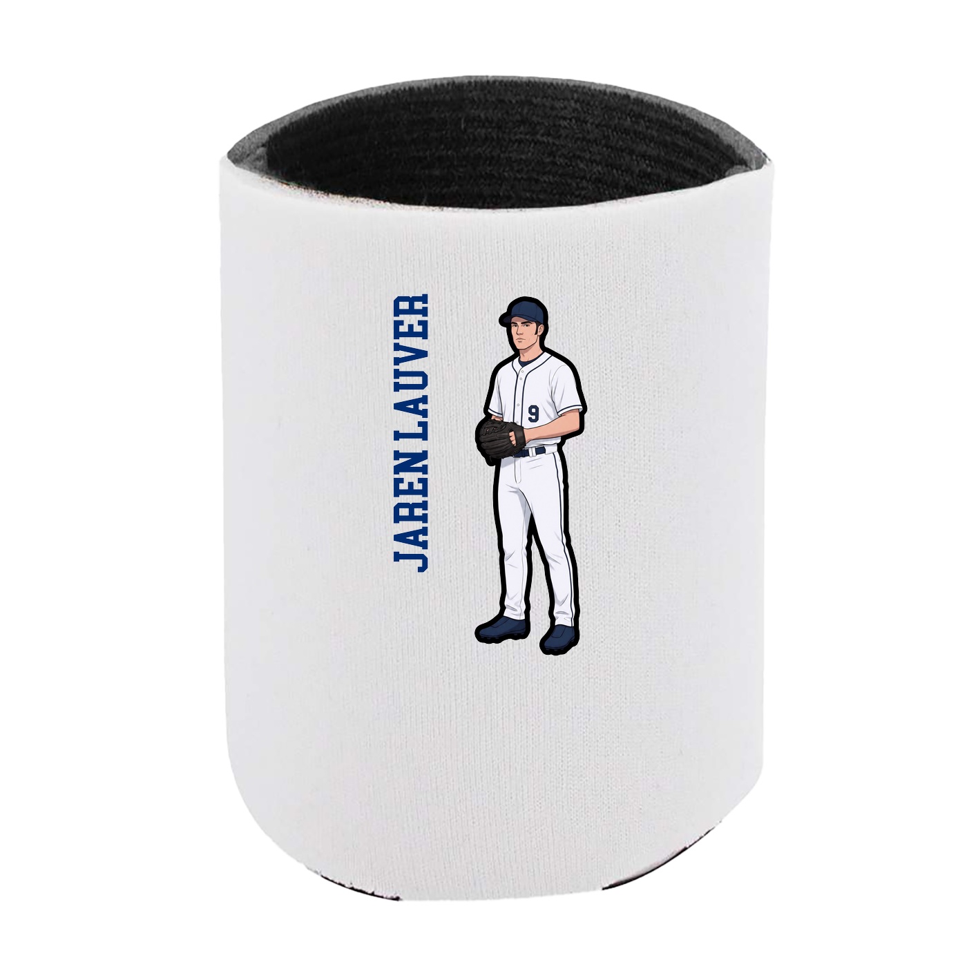 Can Holder — Name Vertical in White