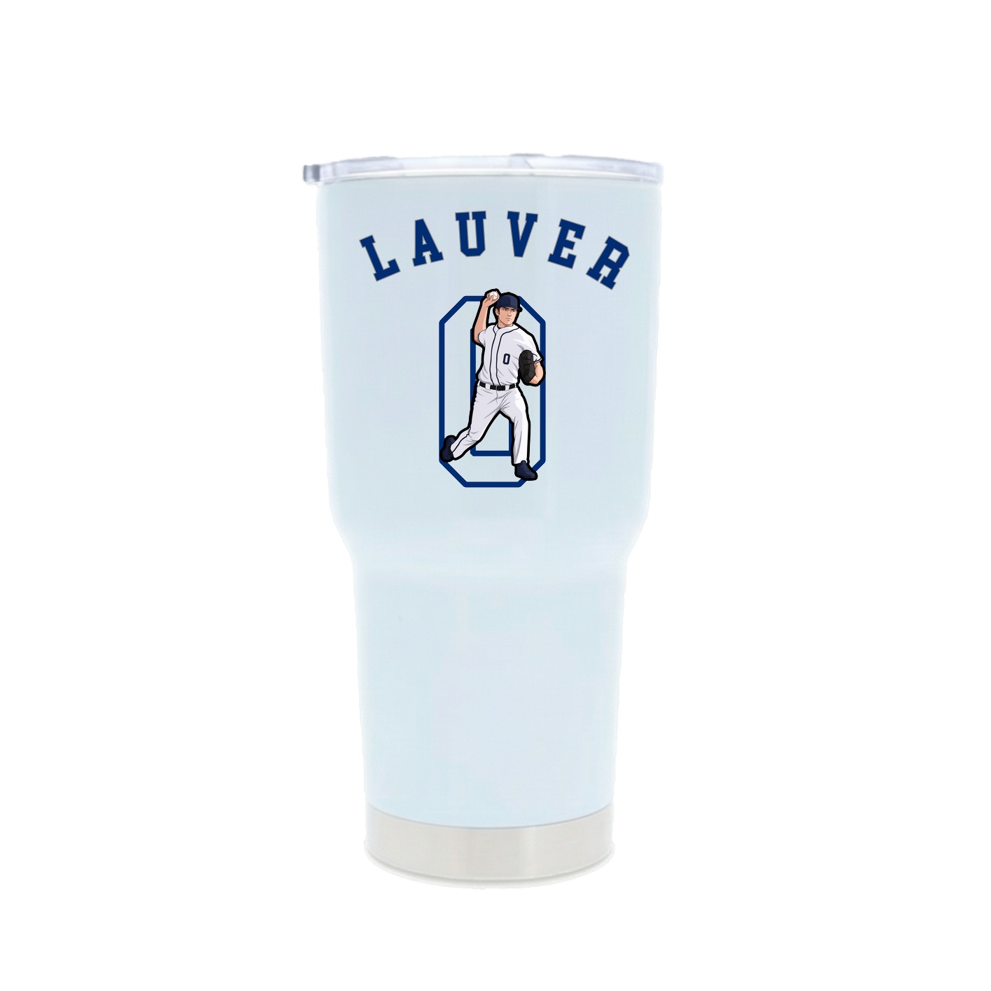 30oz Stainless Steel Tumbler — Shirsey Arch in White