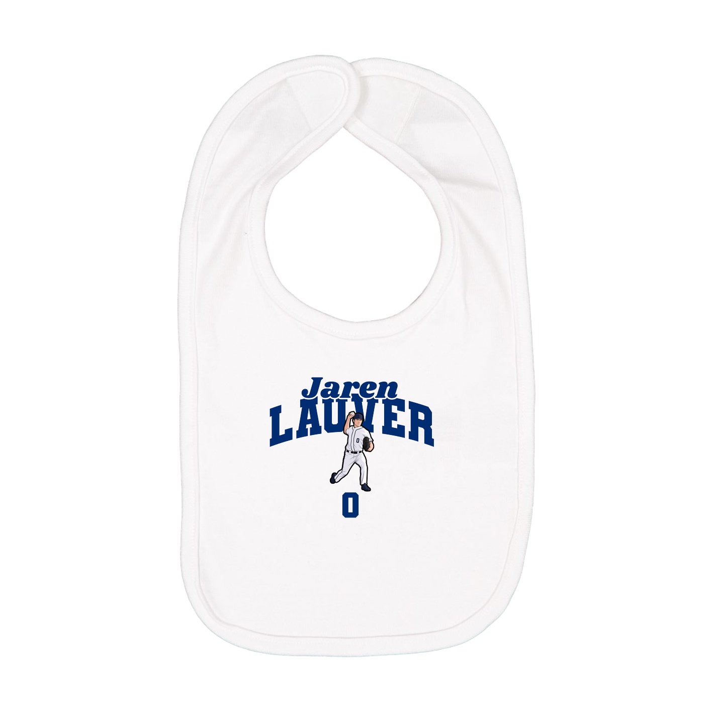Infant Bib — Signature Arch in White