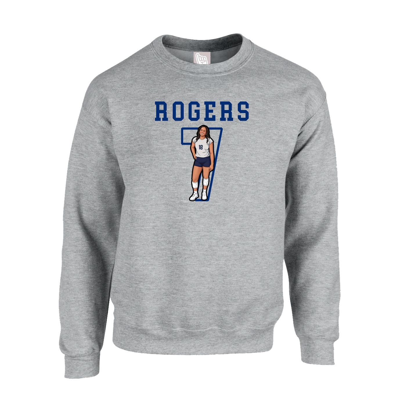 Fleece Crew — Shirsey in Grey