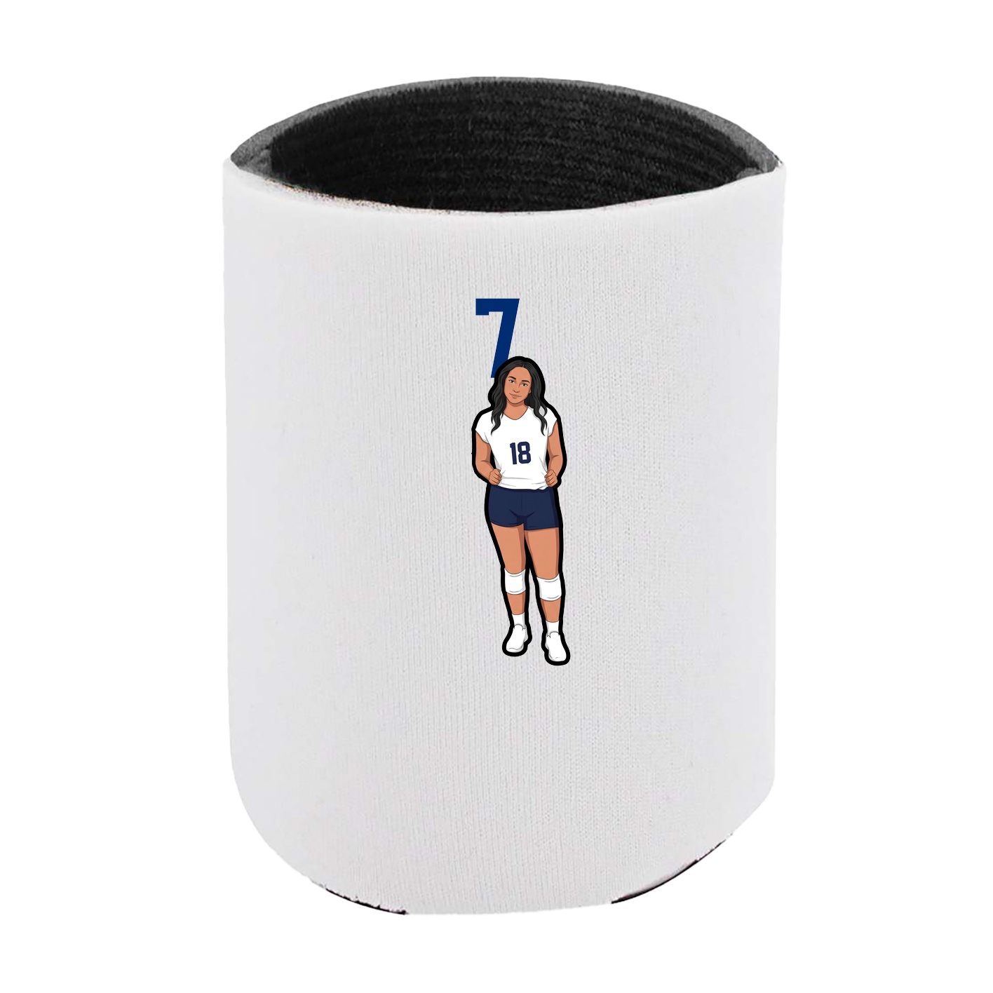 Can Holder — Number Top in White