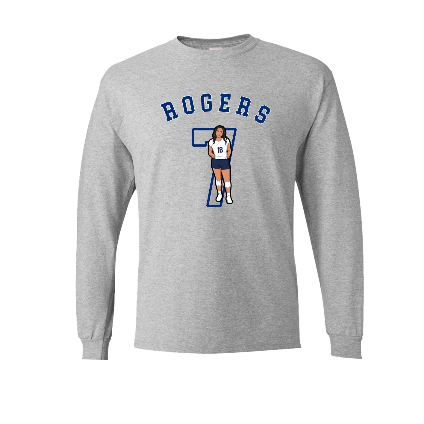 Long Sleeve Tee — Shirsey Arch in Grey