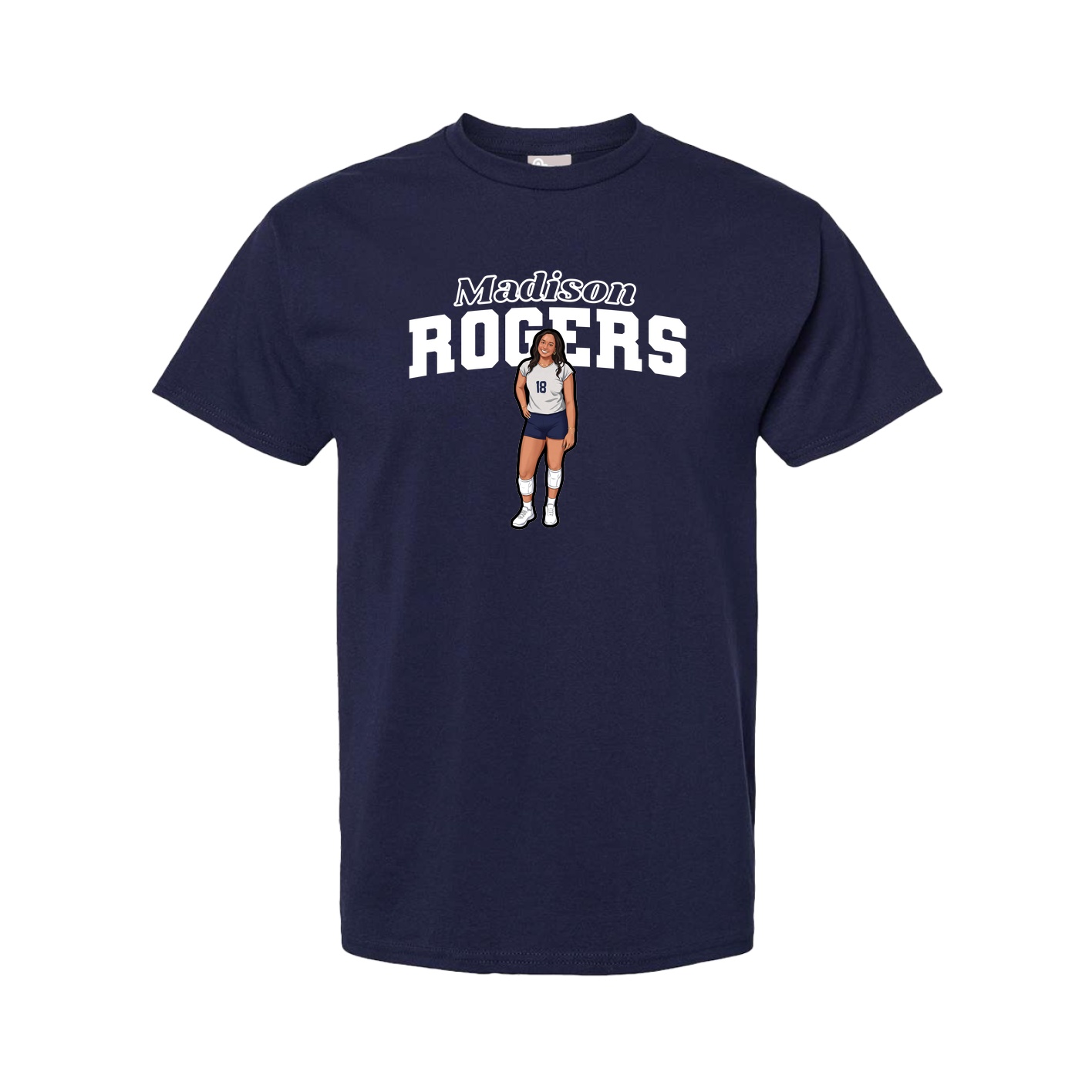 Youth Tee — Name Arch in Navy