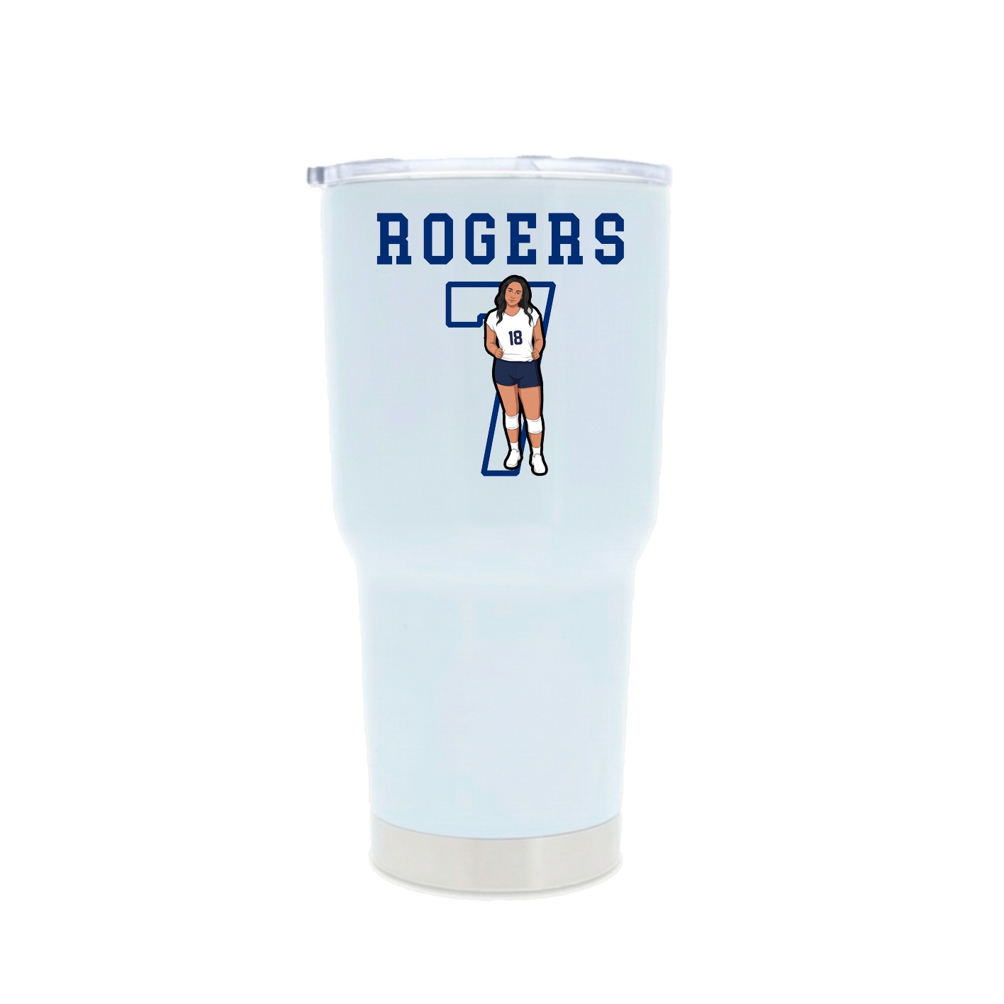 30oz Stainless Steel Tumbler — Shirsey in White