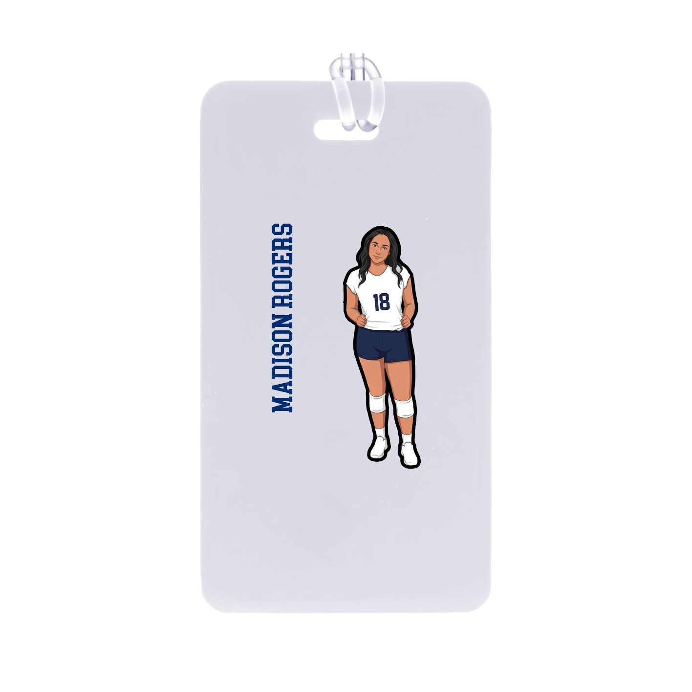 Bag Tag — Name Vertical in Classic