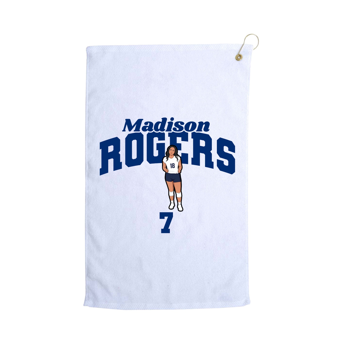 Golf Towel — Signature Arch in White