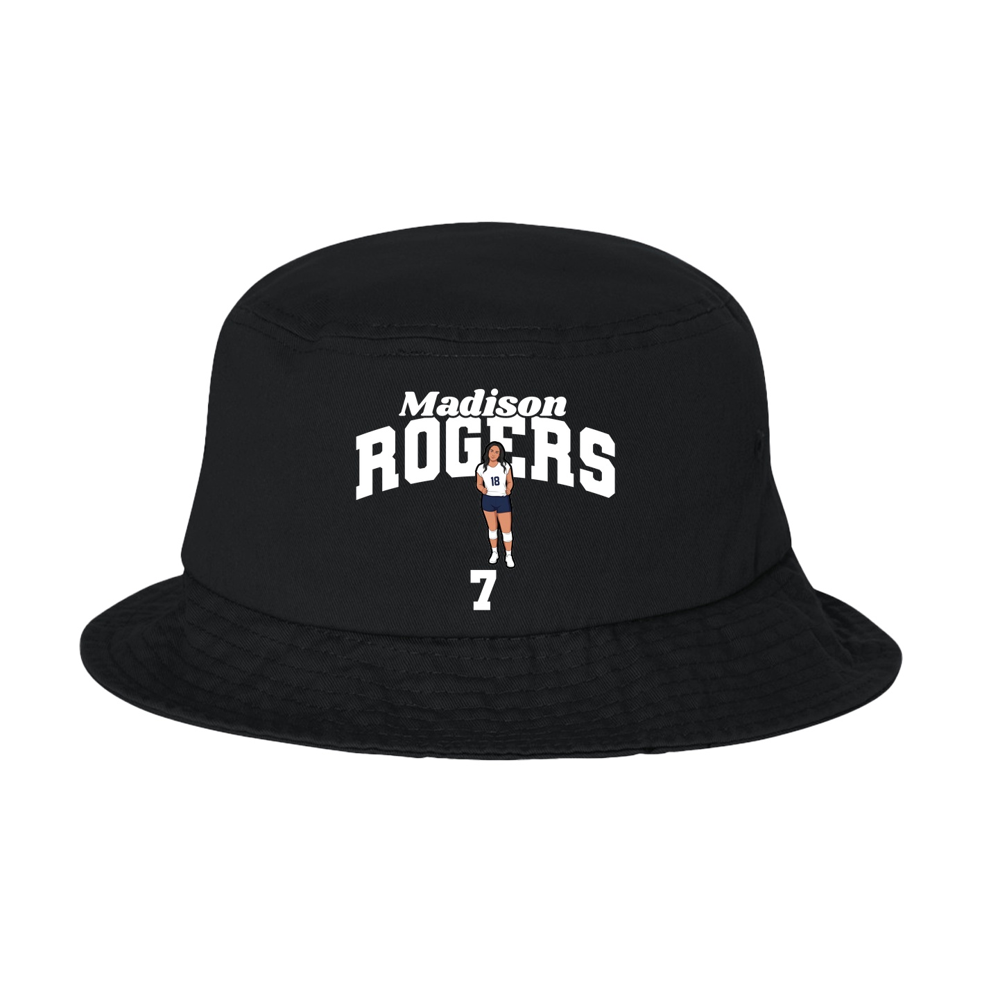 Bucket Cap — Signature Arch in Black