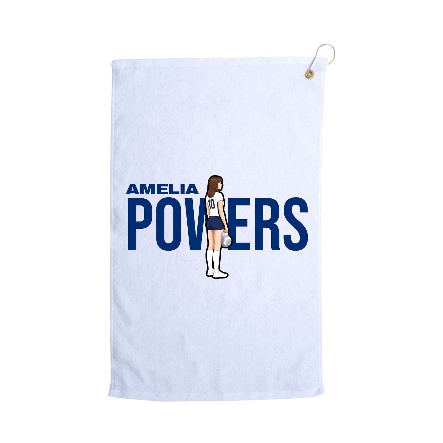 Golf Towel — Player Name in White