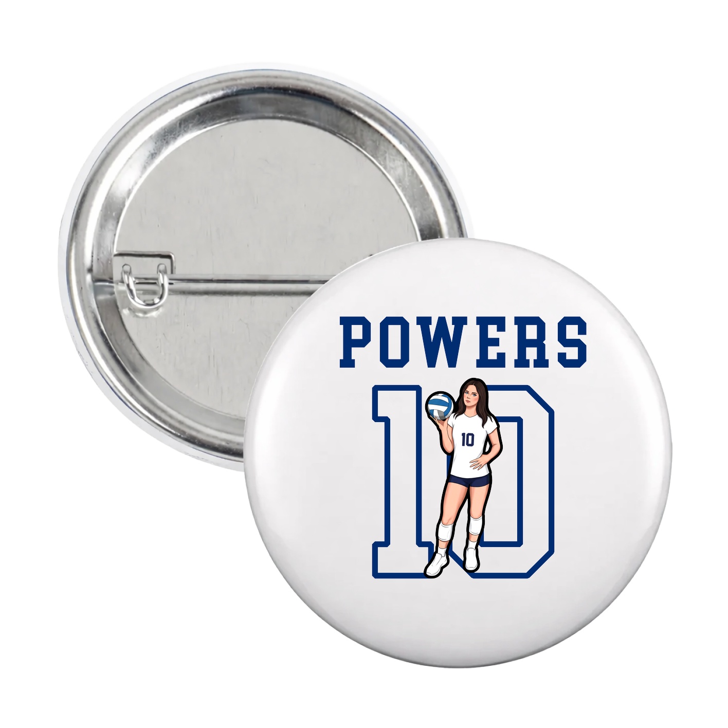 Game Day Button — Shirsey in White