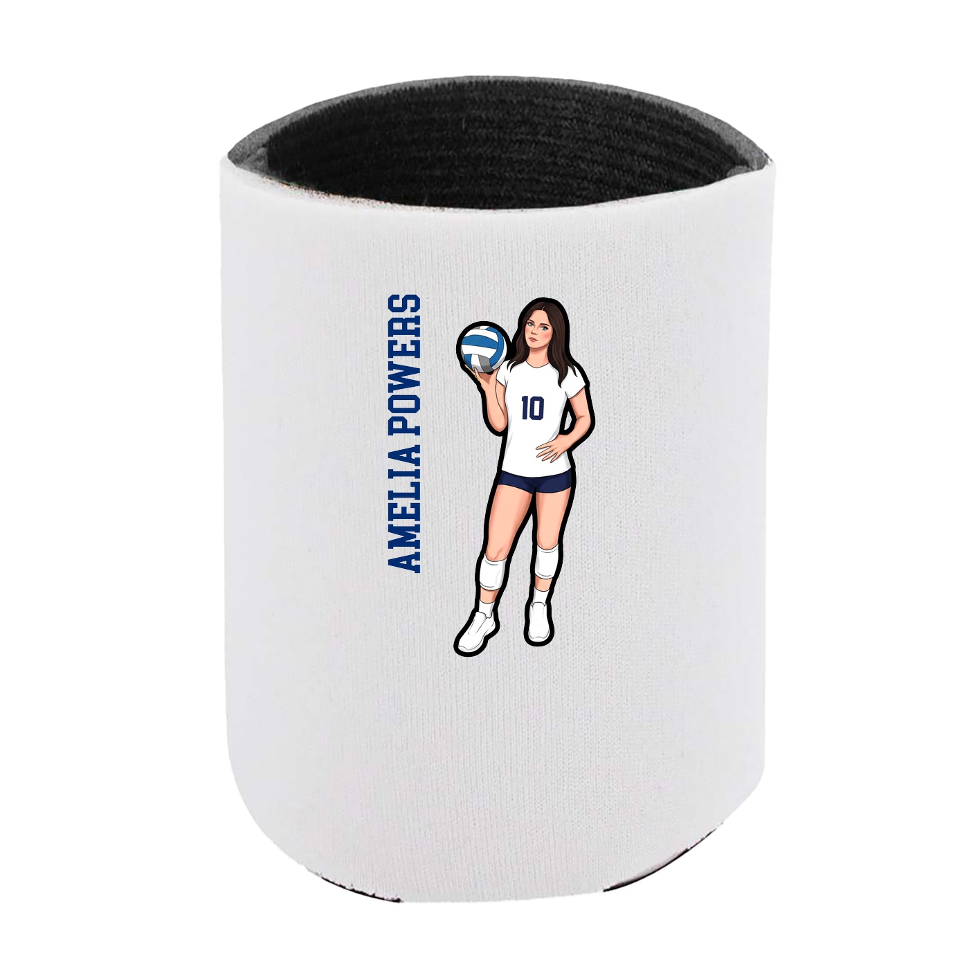 Can Holder — Name Vertical in White