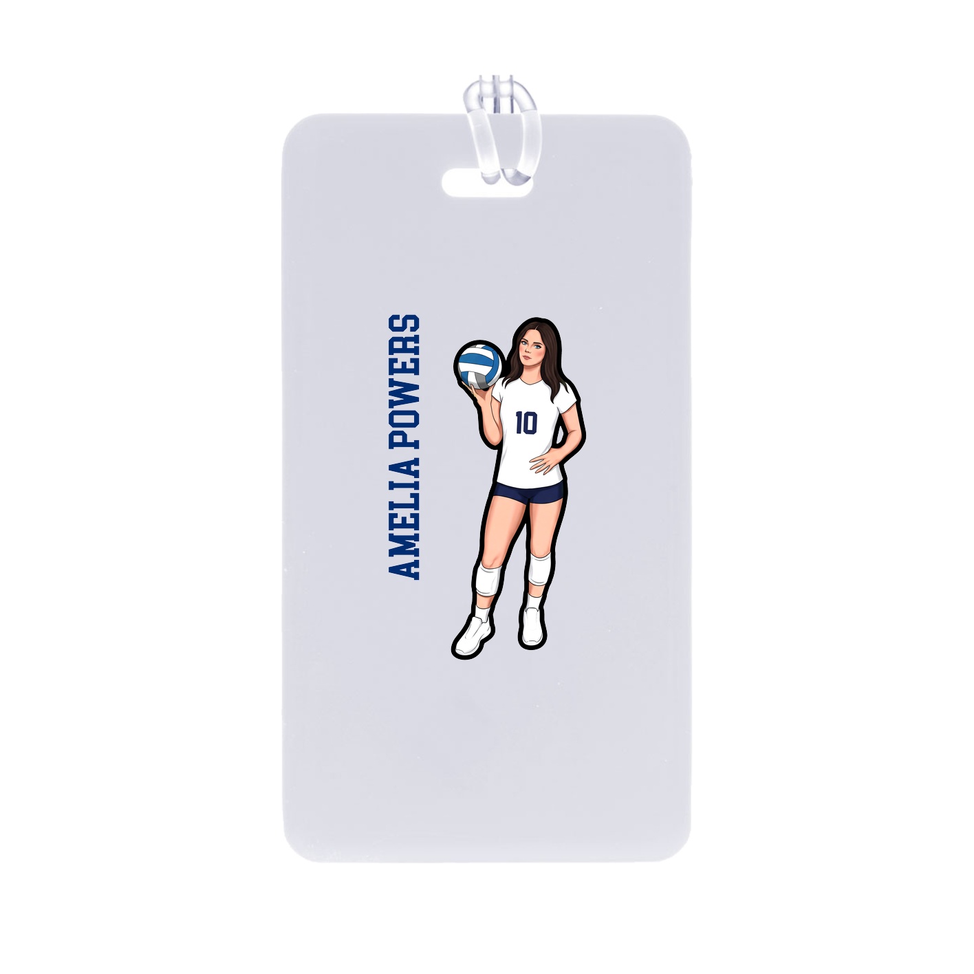 Bag Tag — Name Vertical in Classic