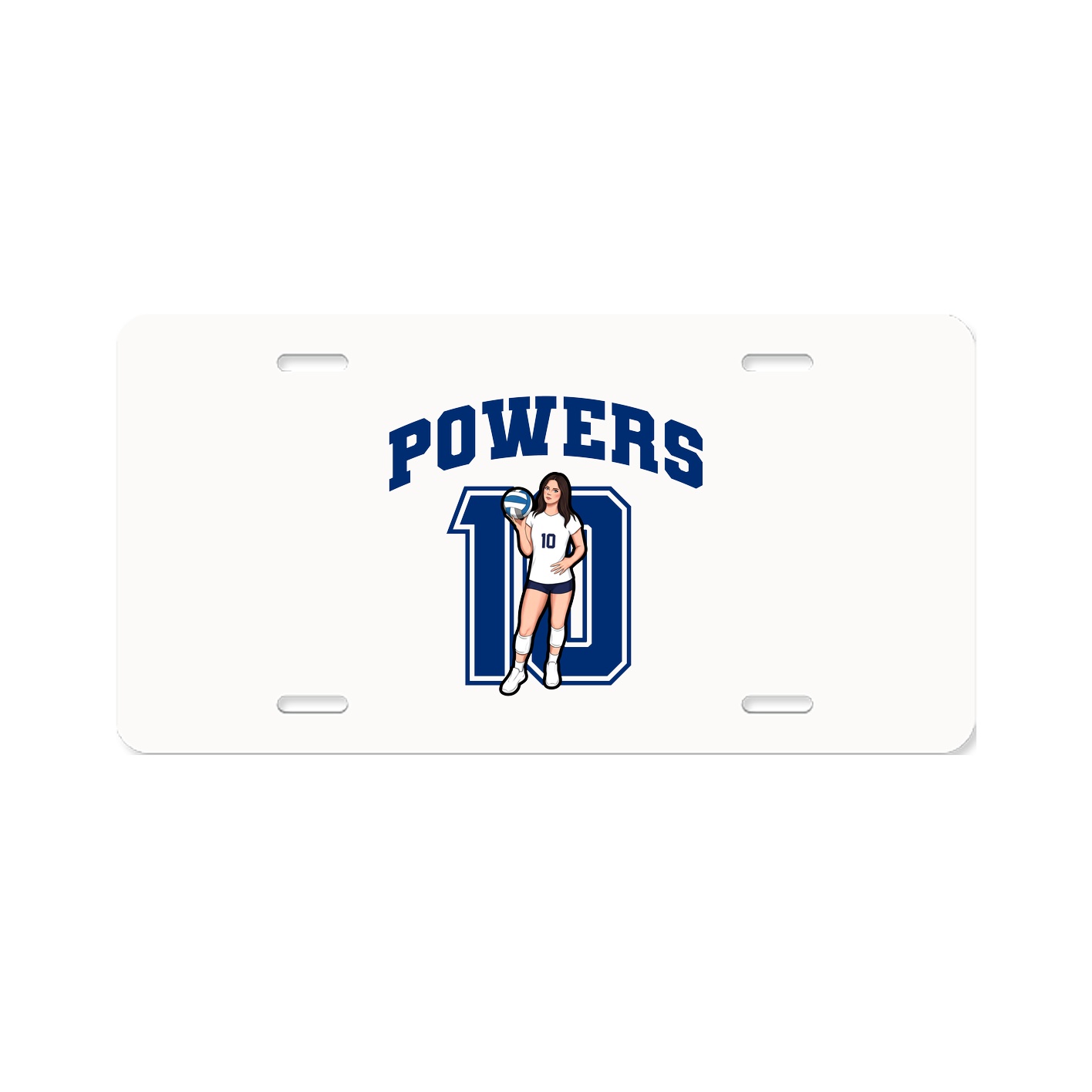 License Plate — Number in Classic