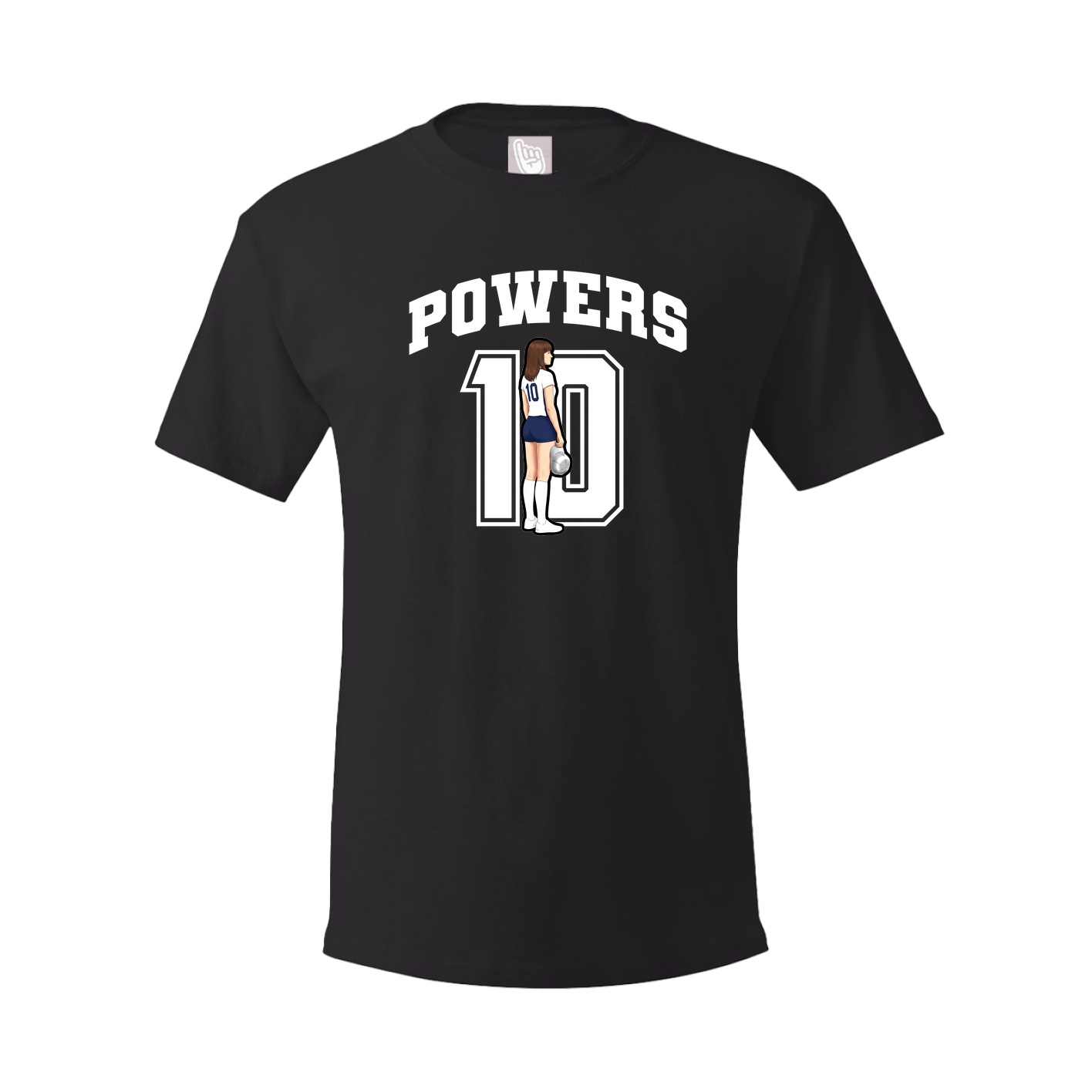 Youth Tee — Number in Black