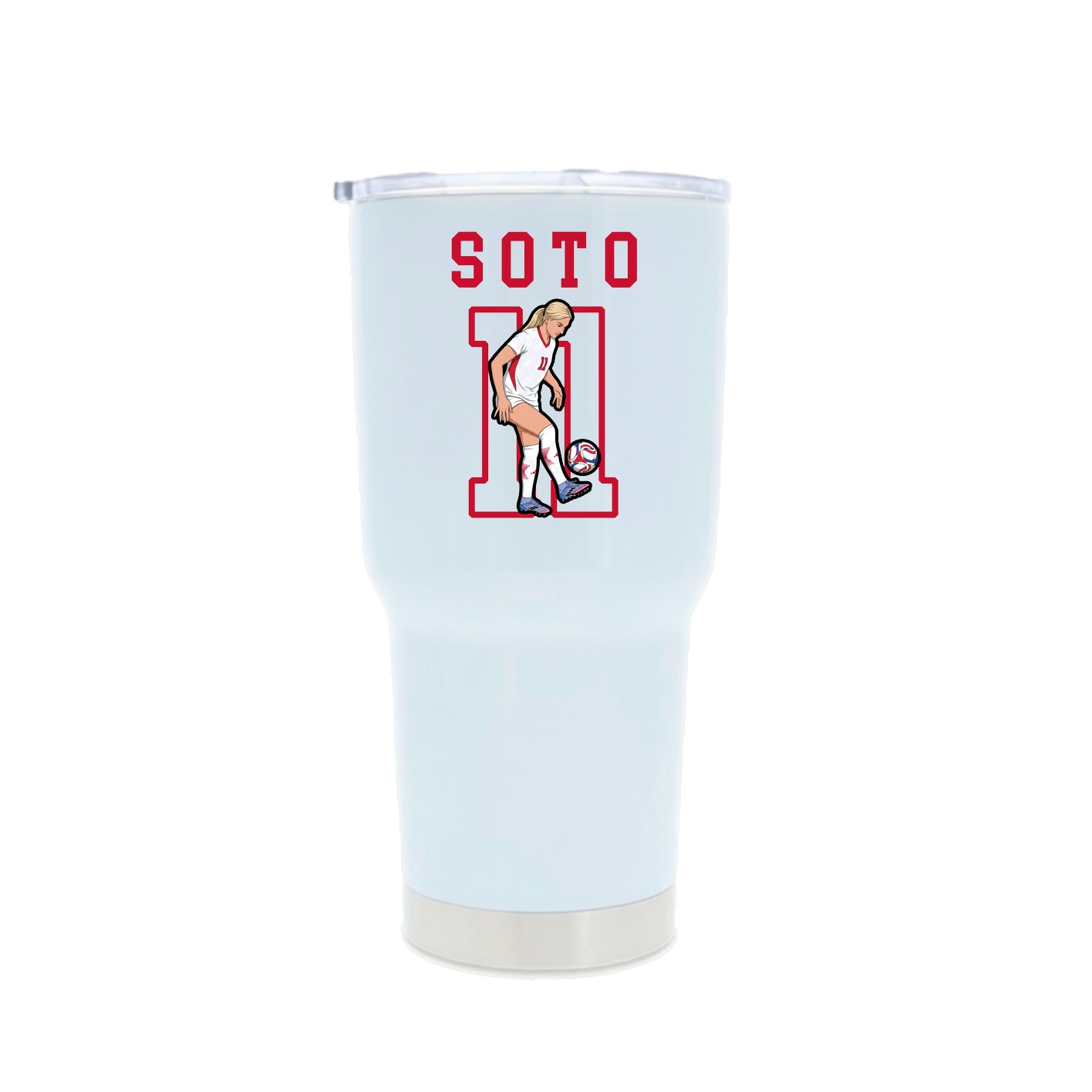 30oz Stainless Steel Tumbler — Shirsey in White