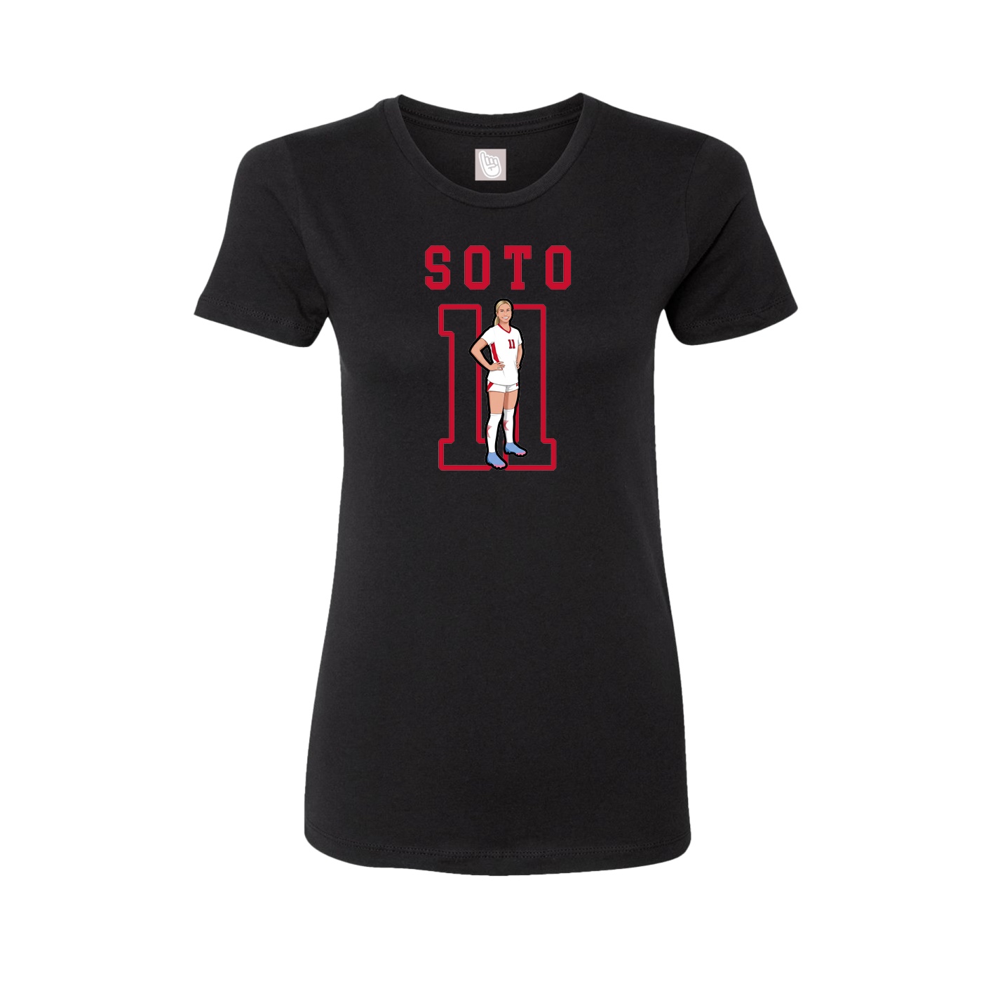 Fitted Women's Tee — Shirsey in Black