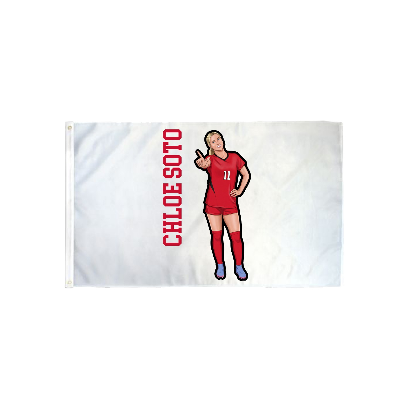 3x5 Flag — Name Vertical in Classic