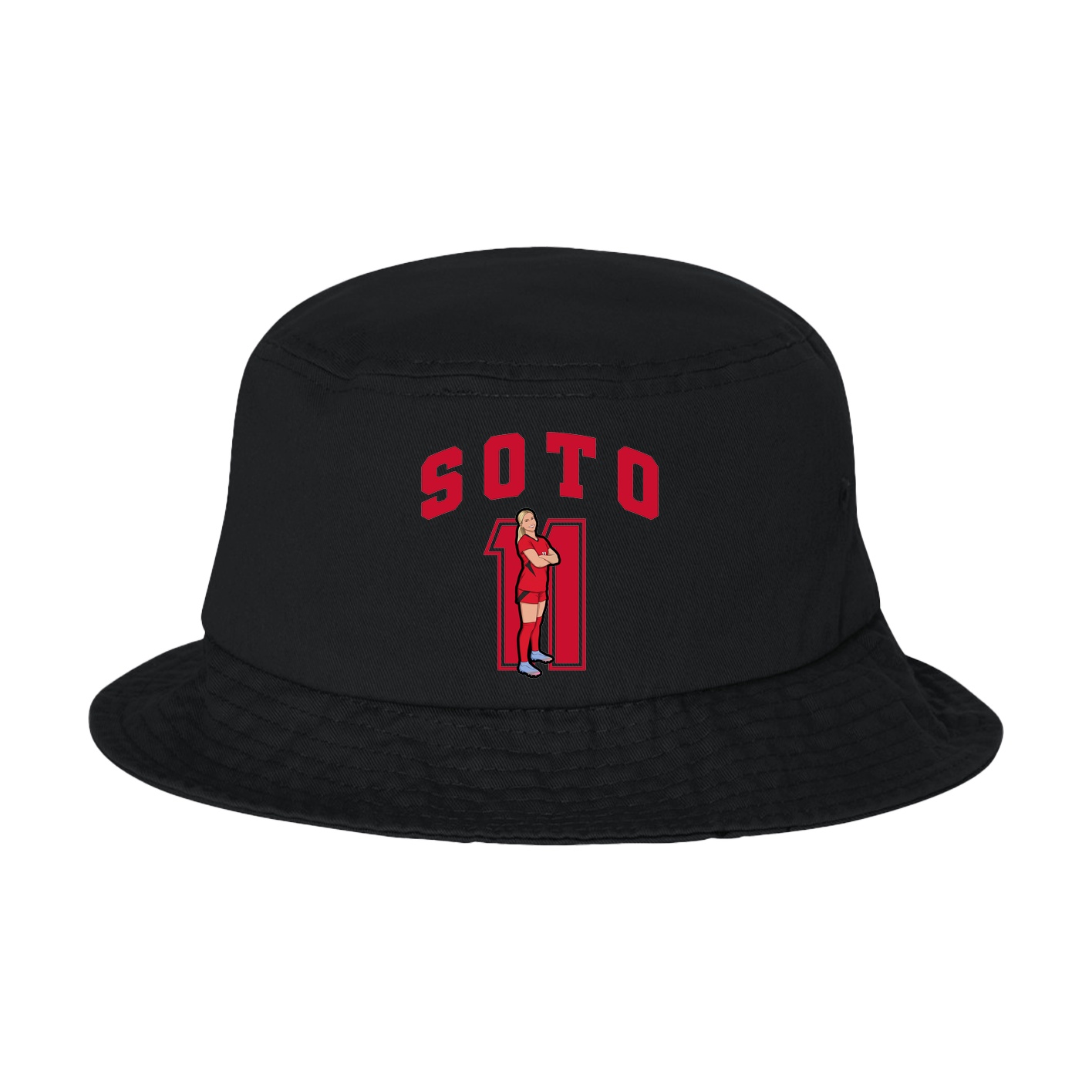 Bucket Cap — Number in Black