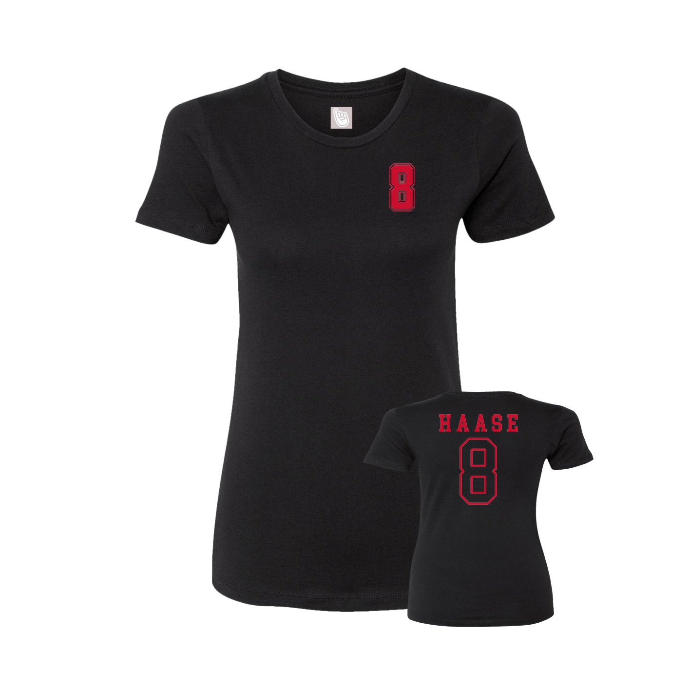 Womens Tee — Chest Back in Black