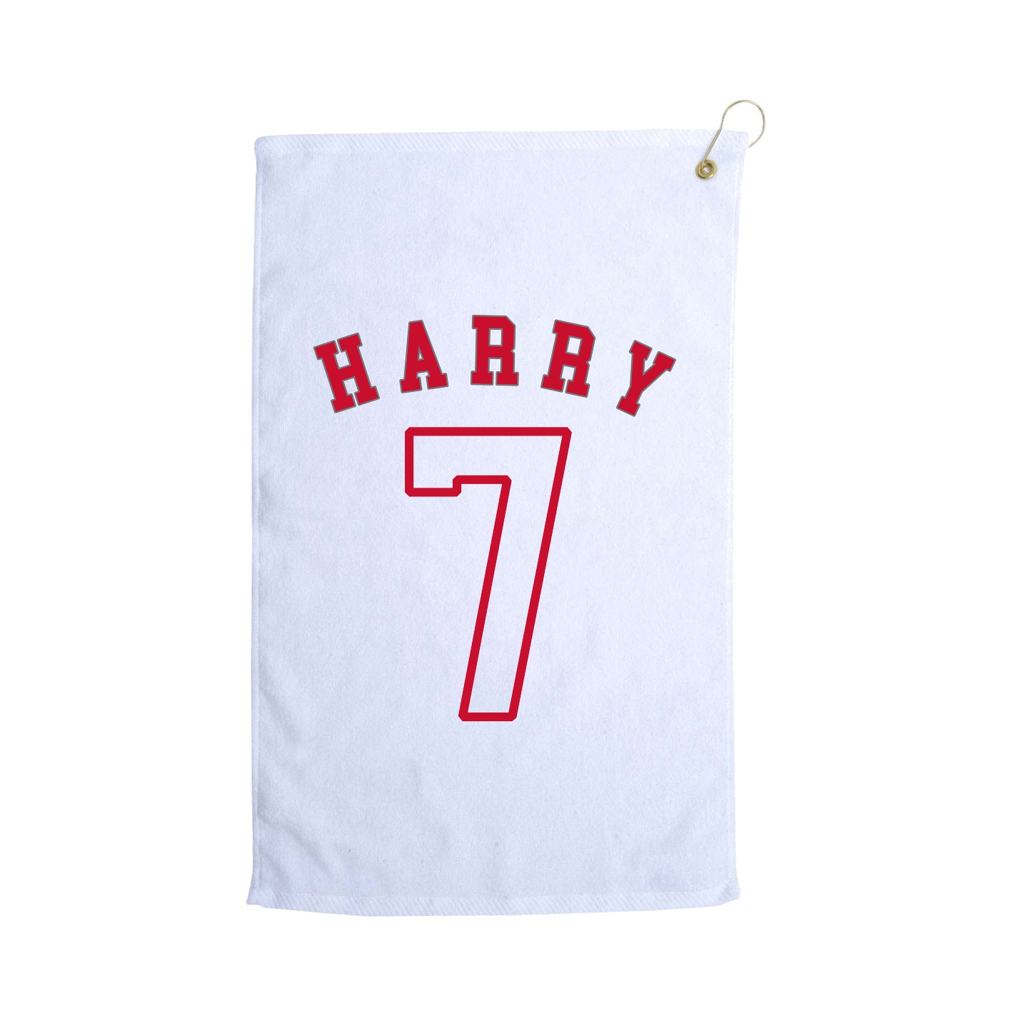 Golf Towel — Shirsey Arch in White