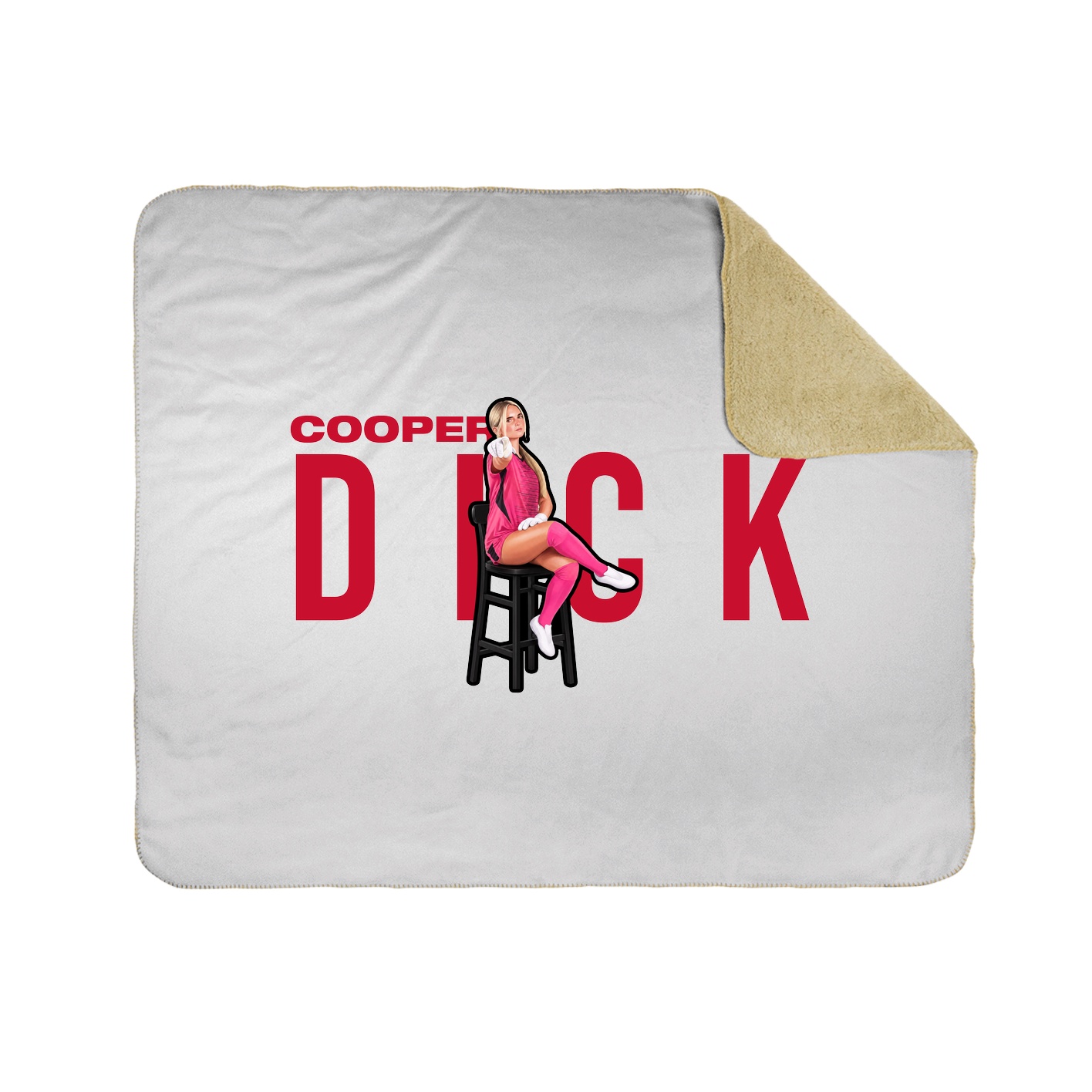 Throw Blanket — Player Name in White