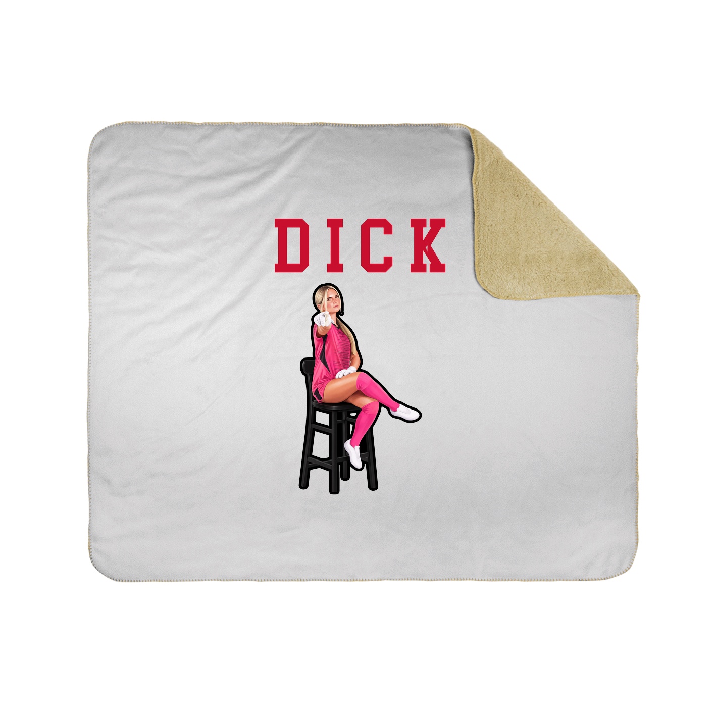 Throw Blanket — Shirsey in White