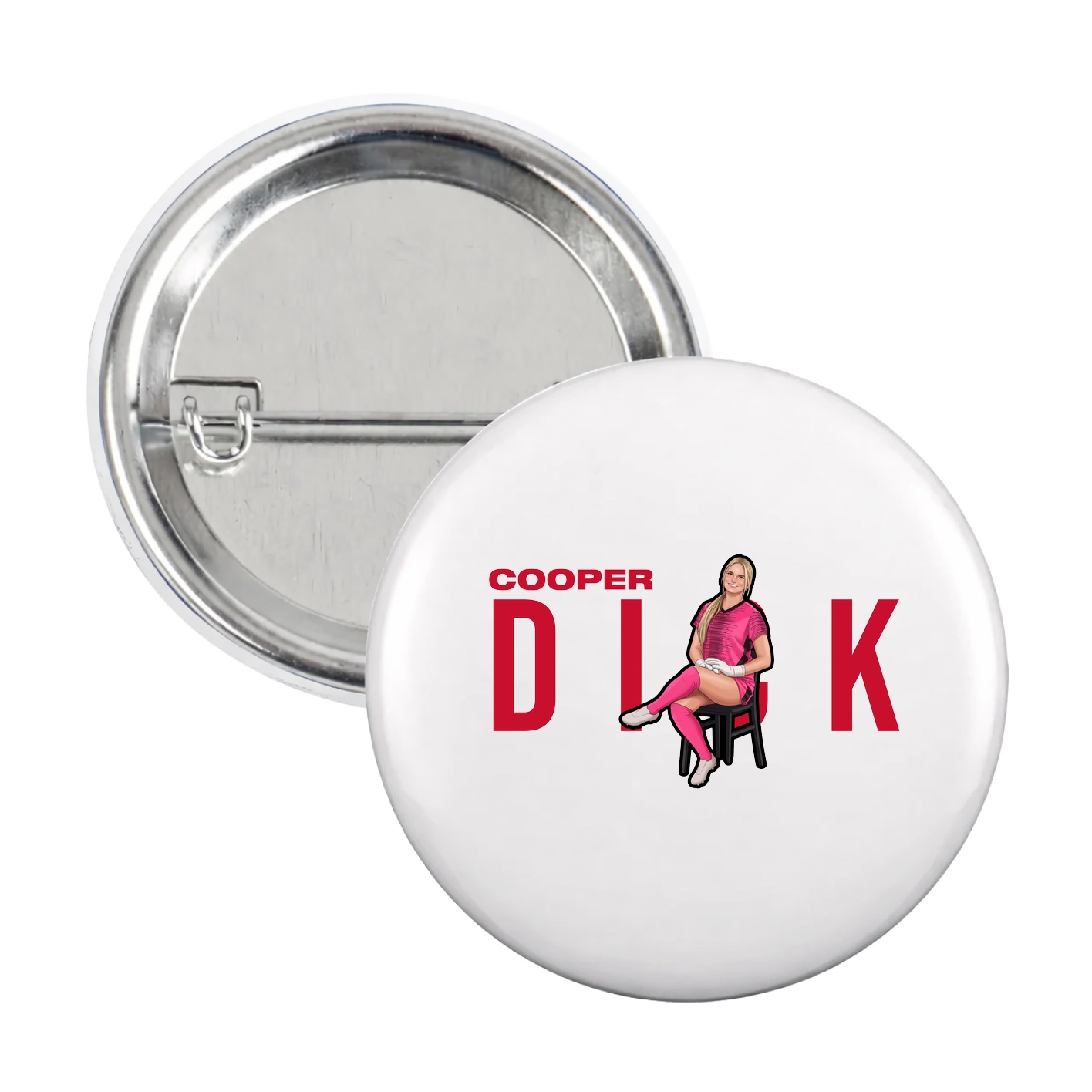 Game Day Button — Player Name in White