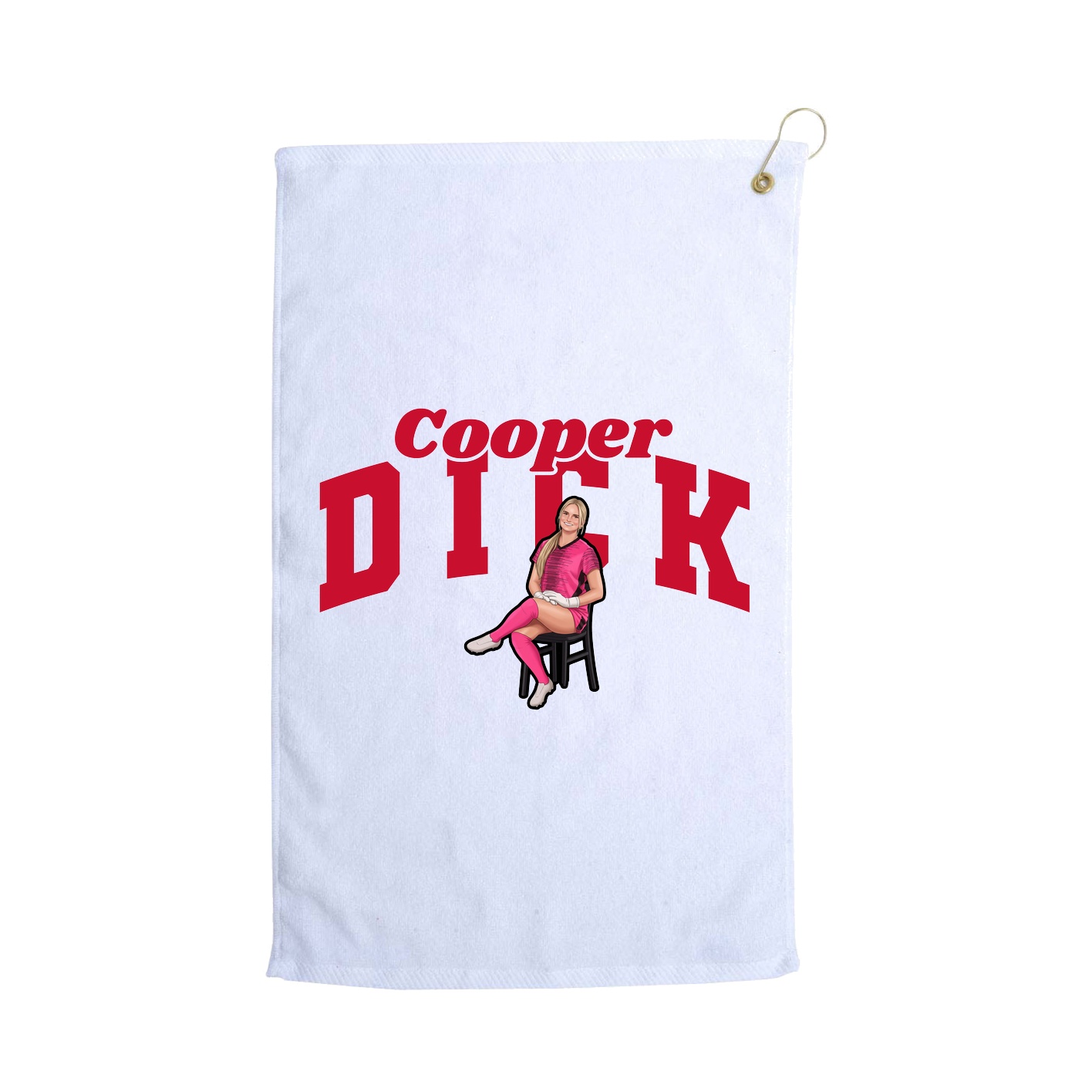 Golf Towel — Signature Arch in White