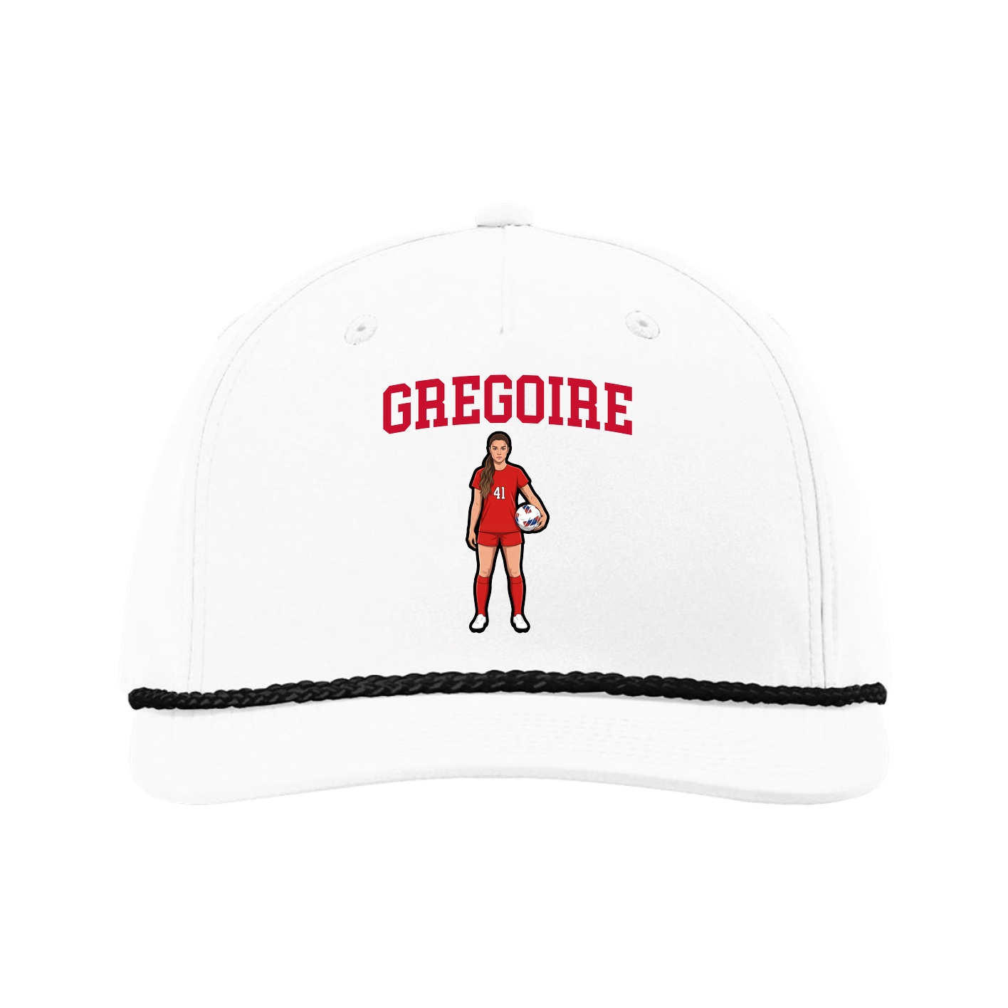 Five-Panel Classic Rope Cap — Shirsey in White