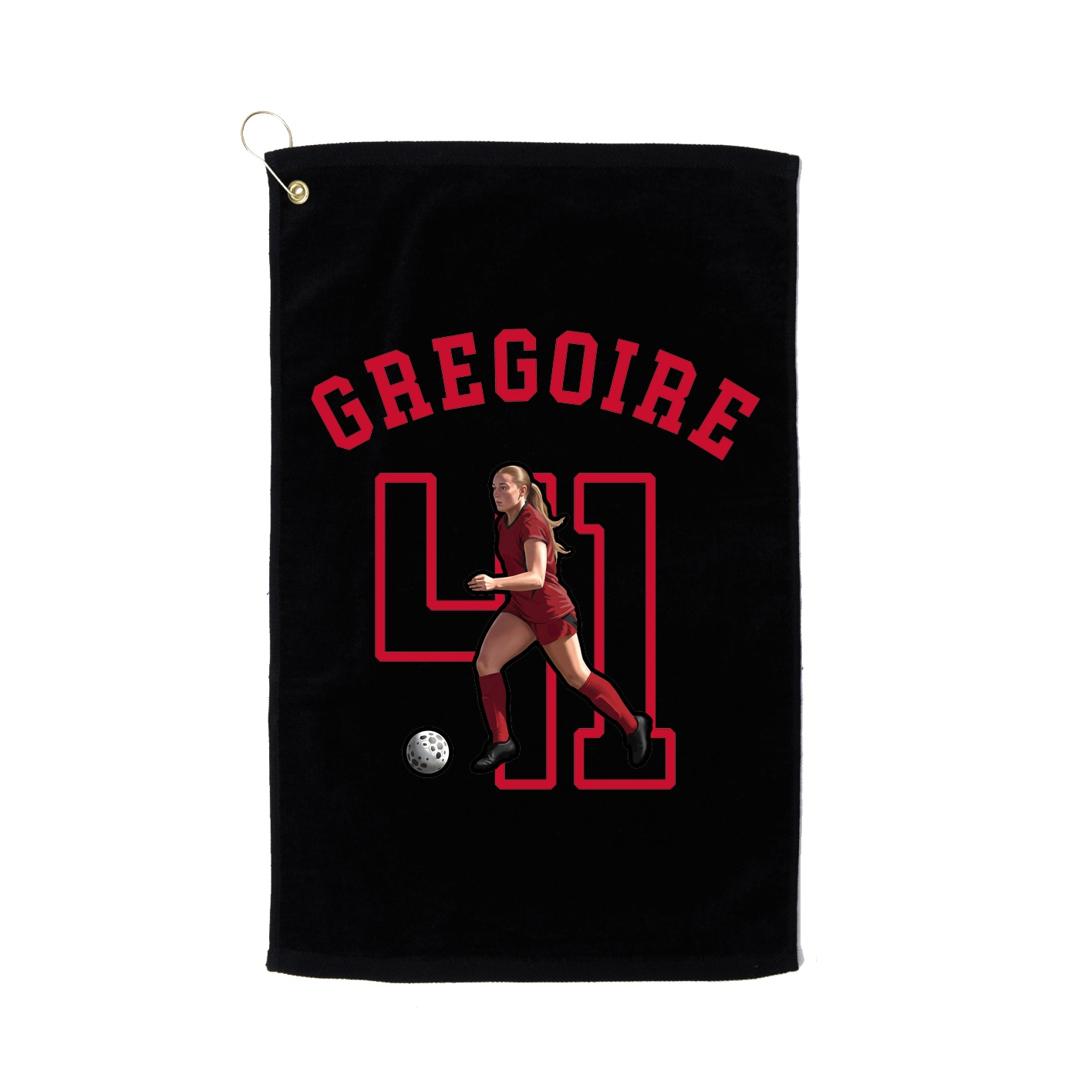 Golf Towel — Shirsey Arch in Black