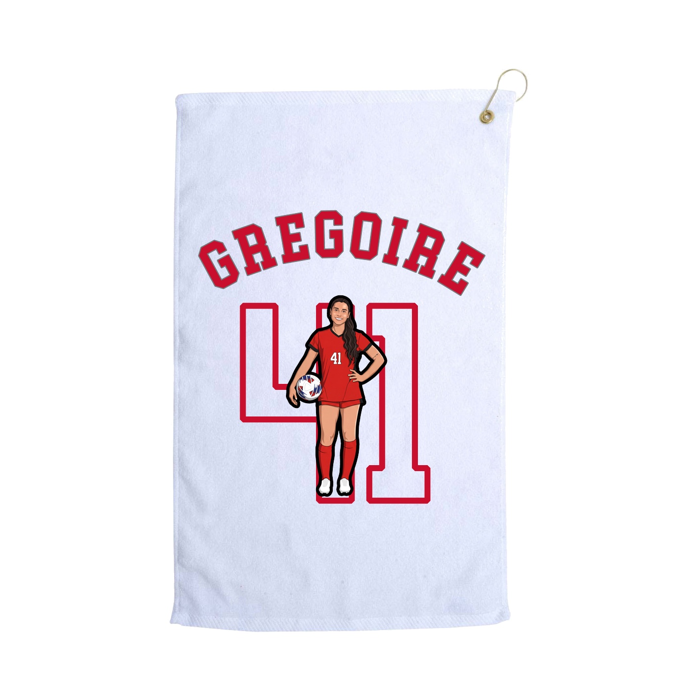 Golf Towel — Shirsey Arch in White