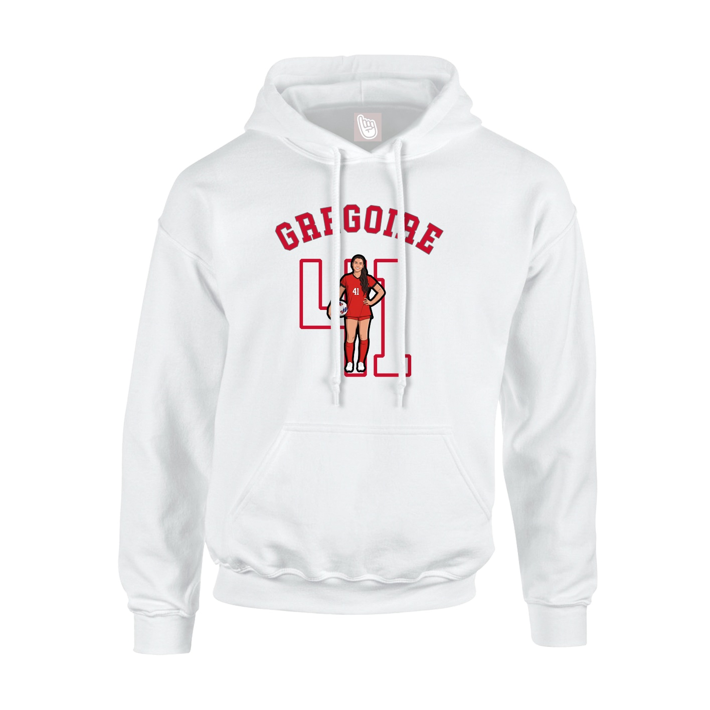 Hoodie — Shirsey Arch in White
