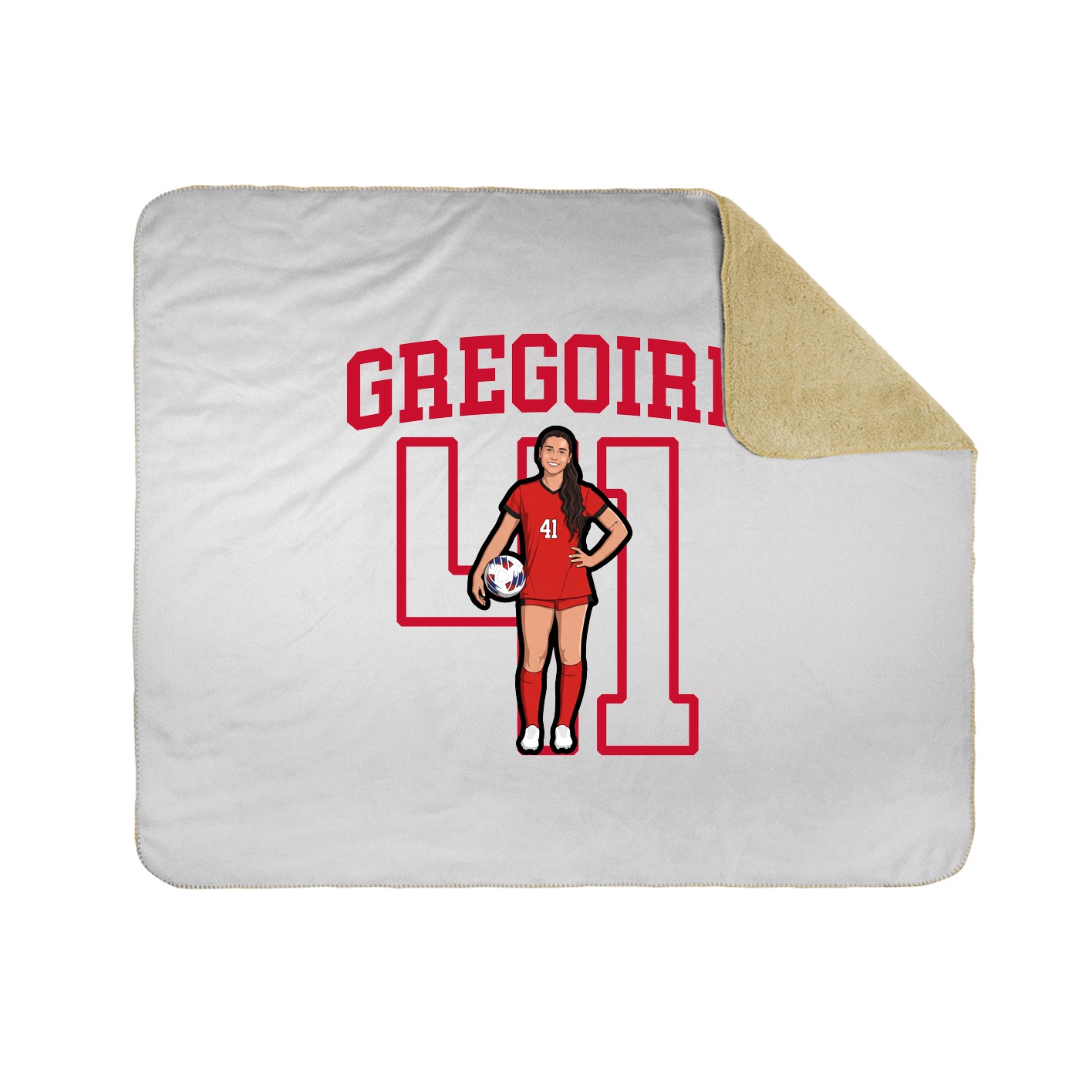 Throw Blanket — Shirsey in White