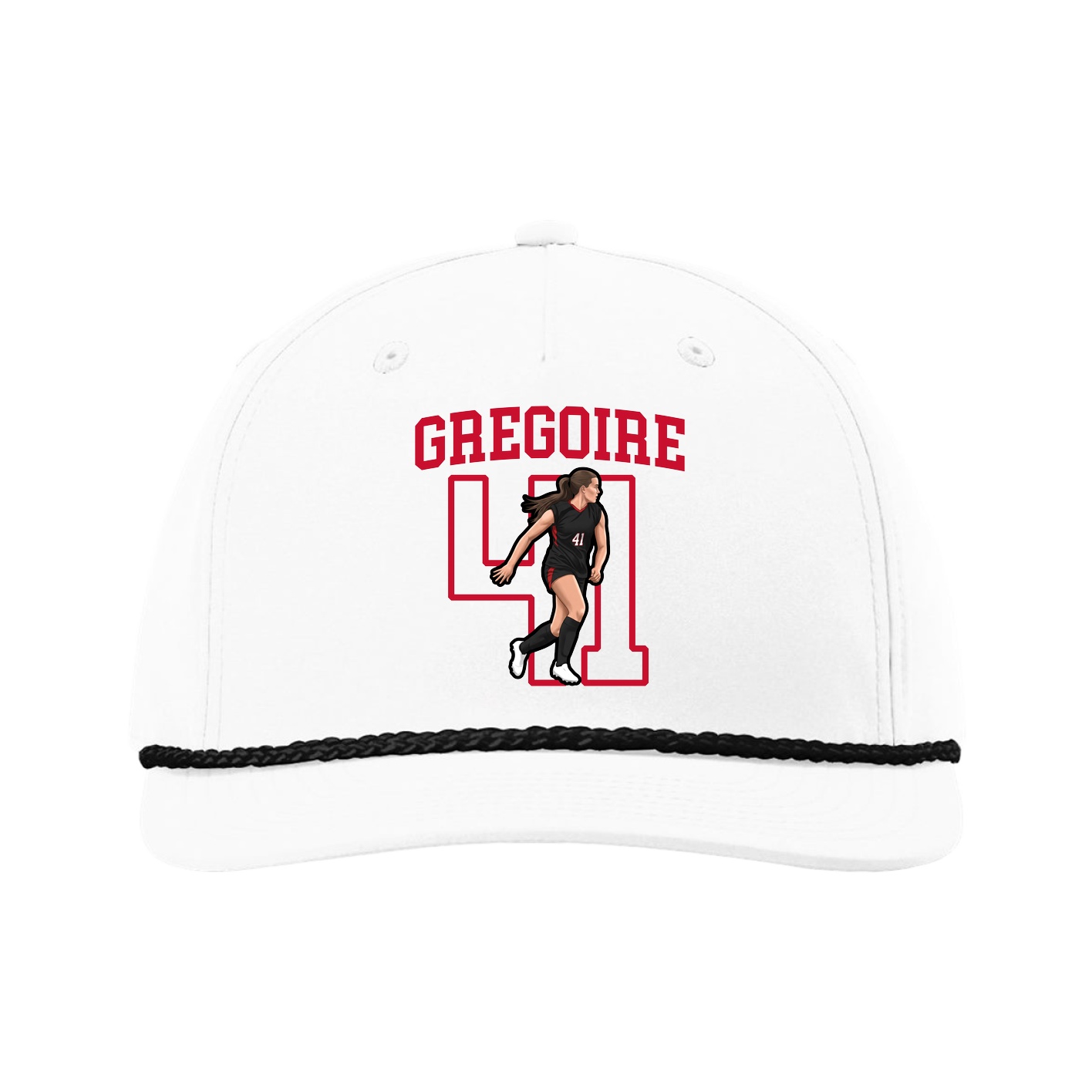 Five-Panel Classic Rope Cap — Shirsey in White