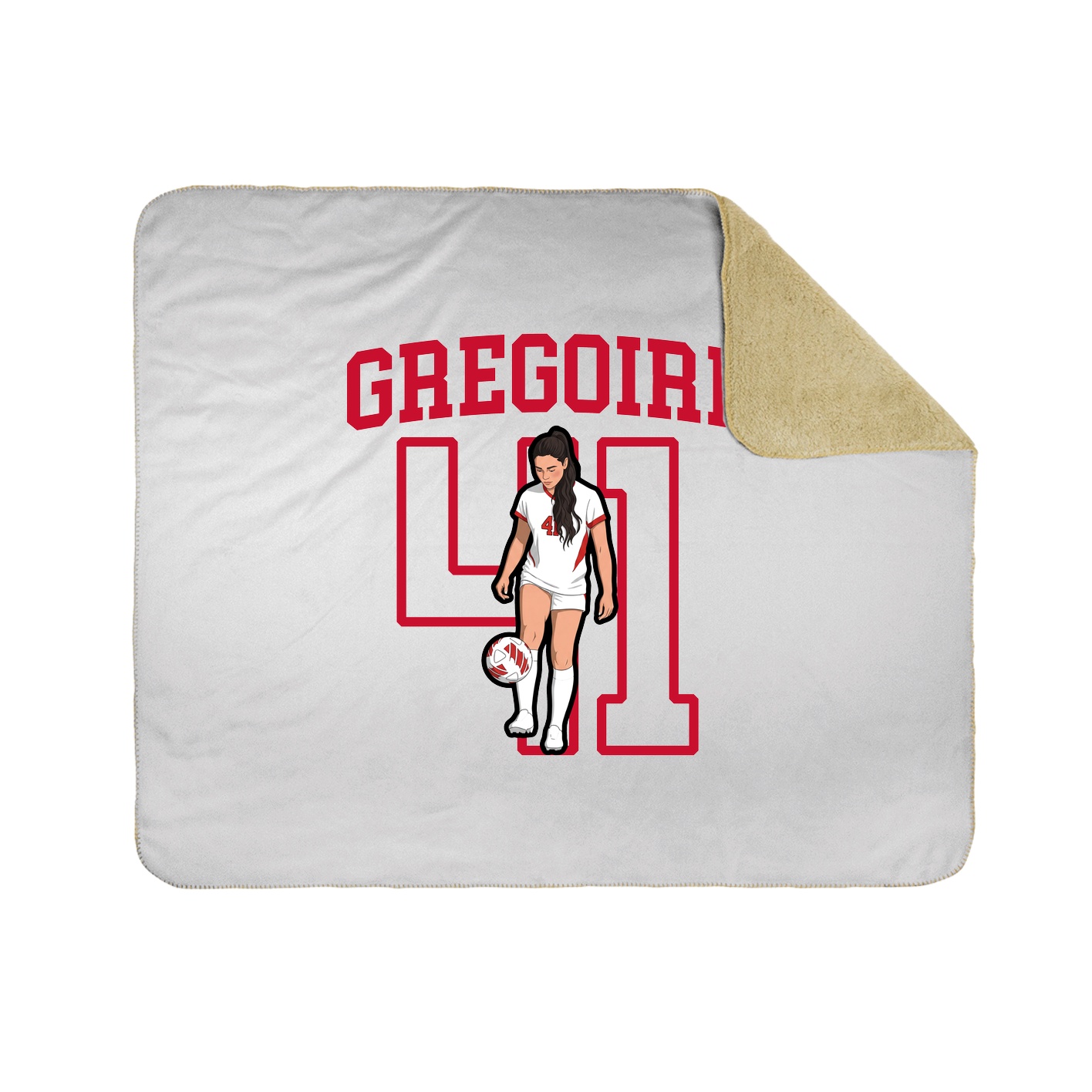 Throw Blanket — Shirsey in White