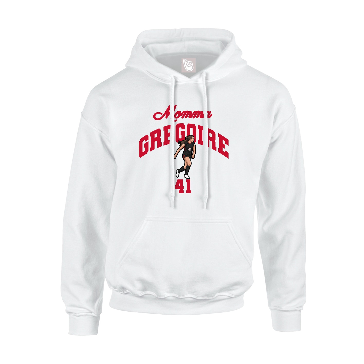 Youth Hoodie — Mothers Day Arch in White
