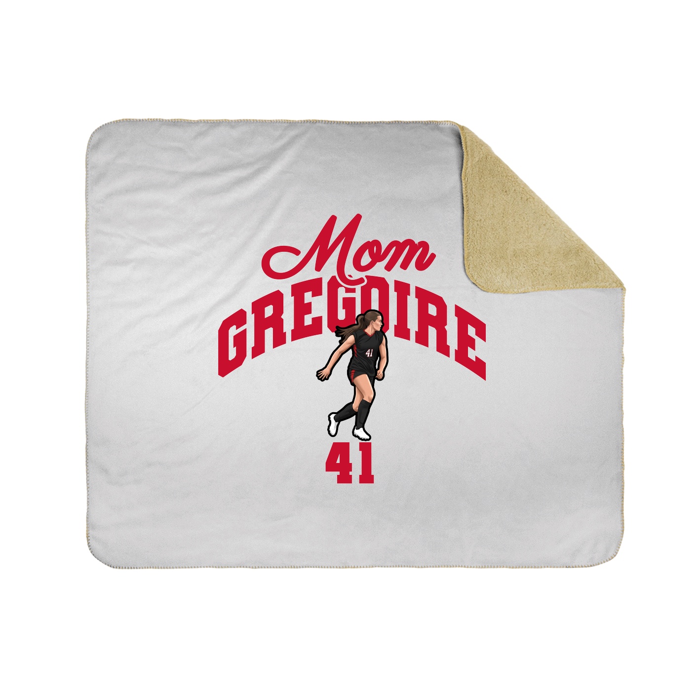 Throw Blanket — Mothers Day Arch in White